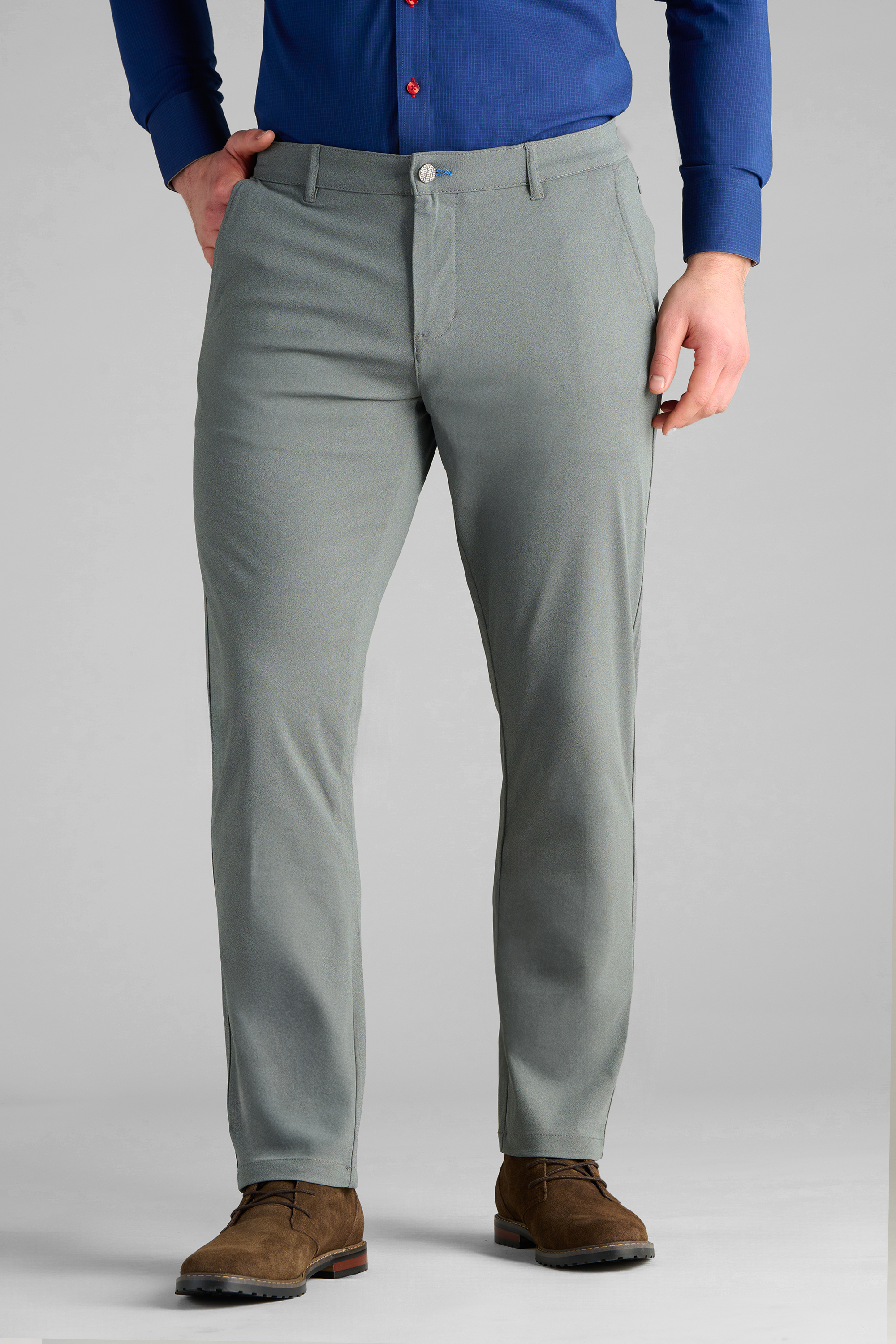 Grey Melange Pants (Performance Tailored Dress Slacks) – Twillory