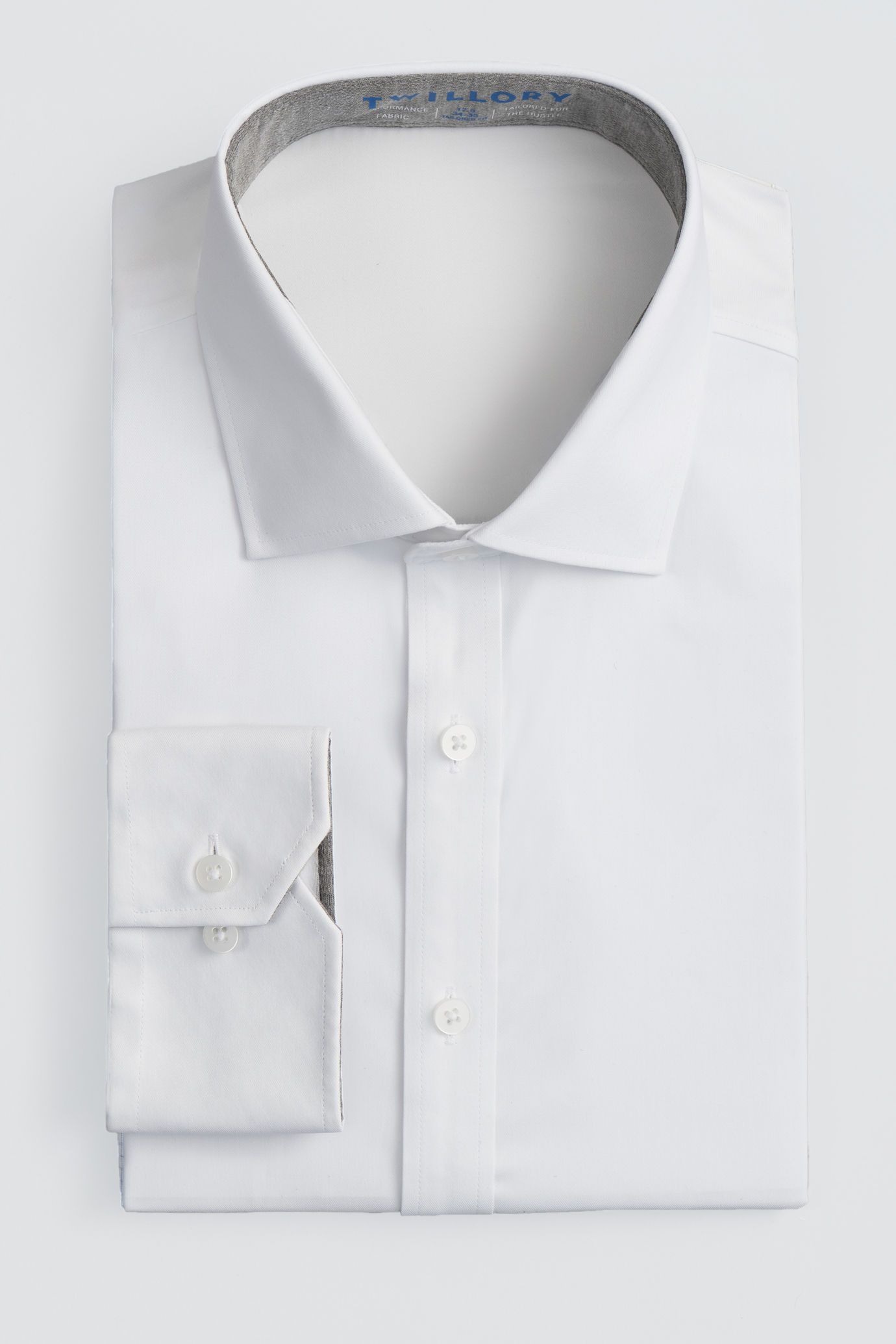 Men's White Performance Dress Shirt (Best Moisture Wicking
