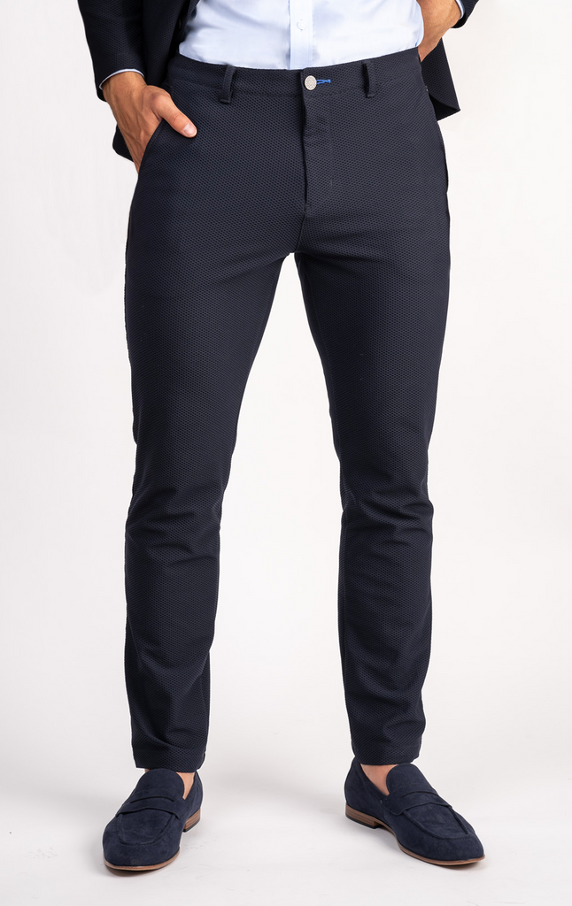 Men's Summer Navy Dress Pants (Breathable & Lightweight)