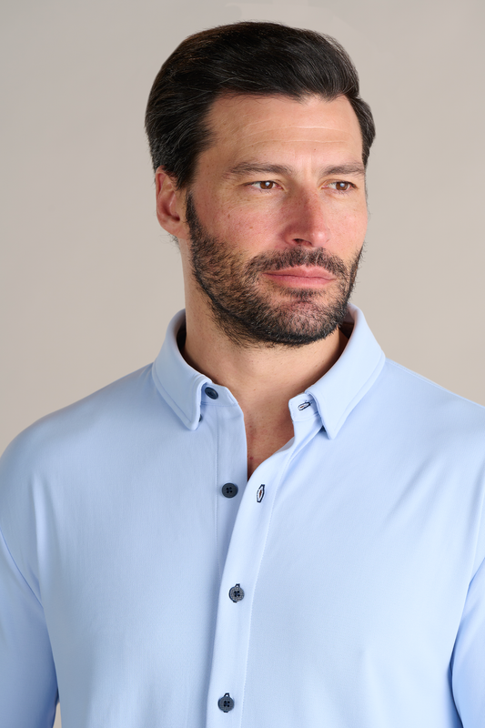 Long Sleeve Button Down Polo