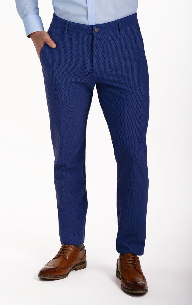 Men's Summer Blue Dress Pant (Breathable & Lightweight)