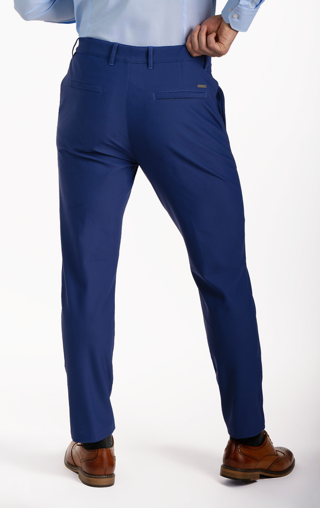 Men's Summer Blue Dress Pant (Breathable & Lightweight)