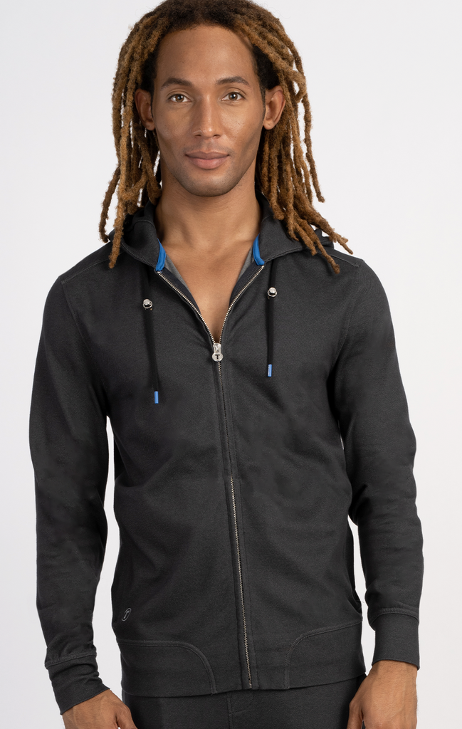 Men's Twillory Performance Quarter Zip Sweatshirt Charcoal - Large