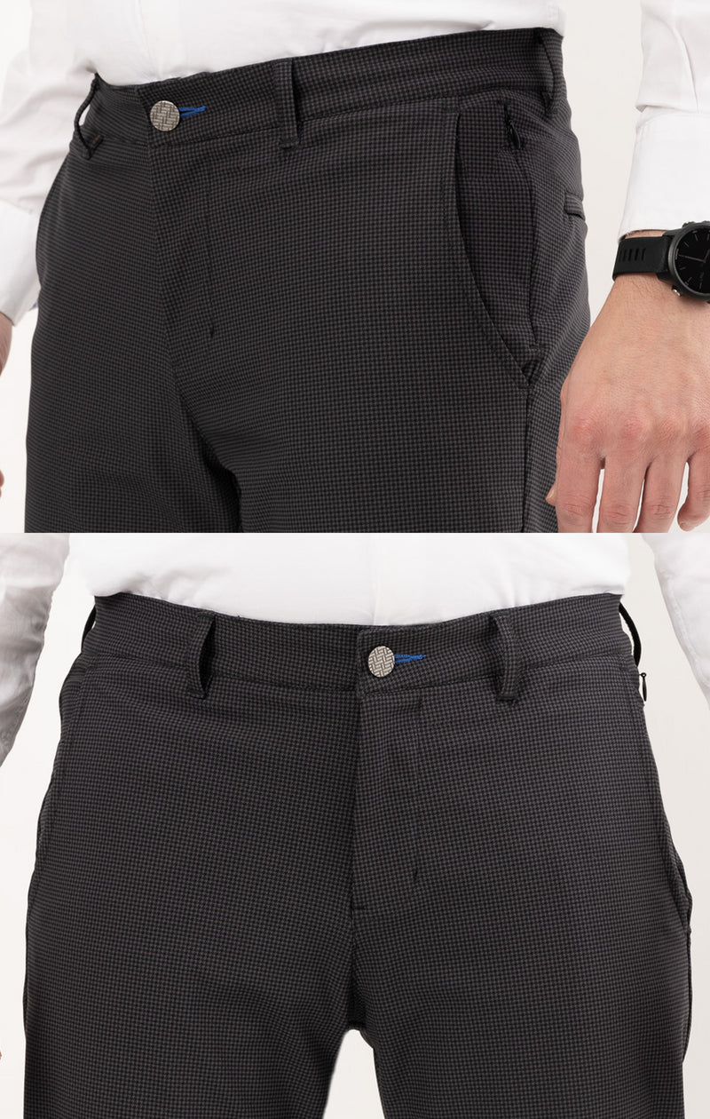 Performance Pants // GREY HOUNDSTOOTH