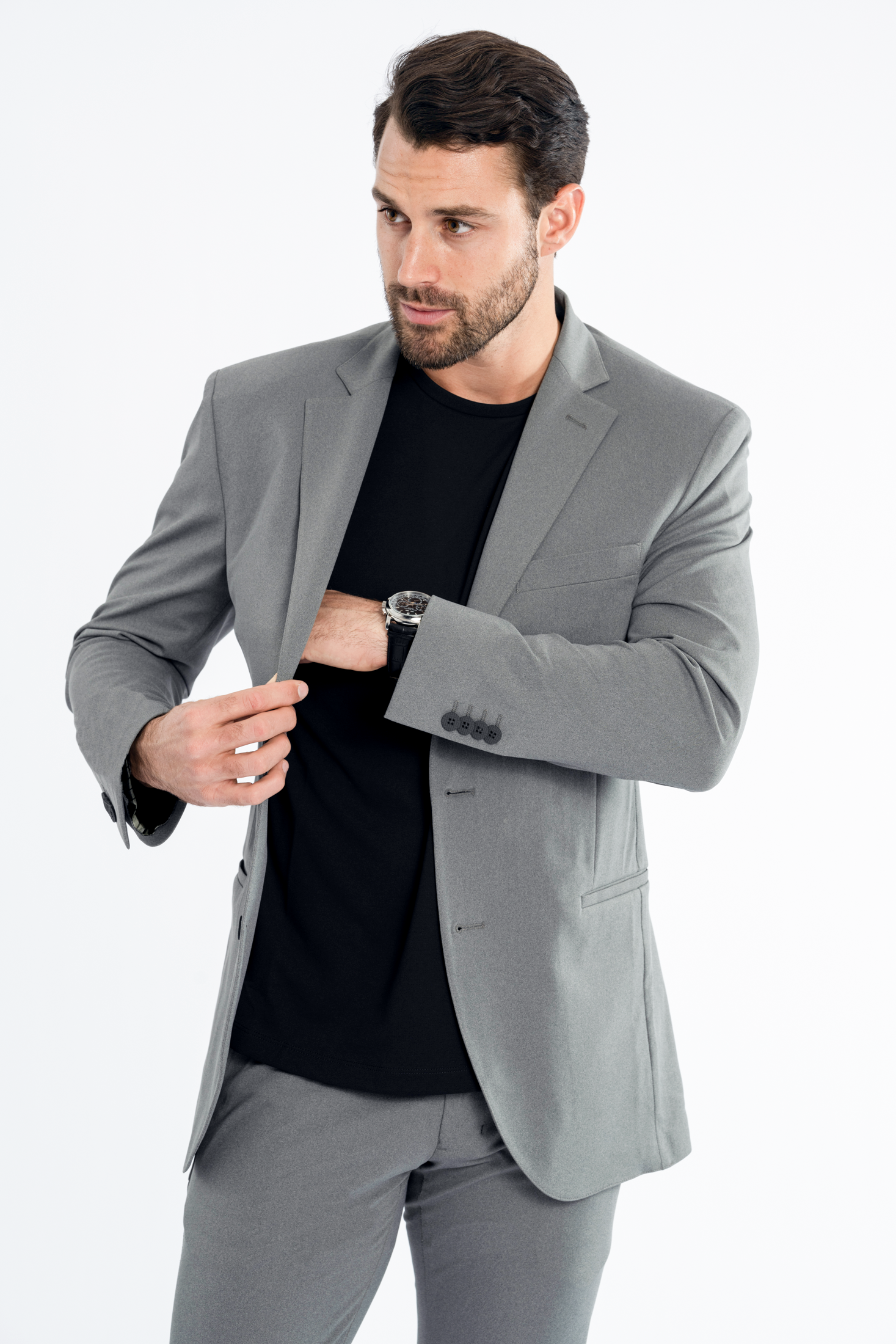 Casual Grey Blazer Men Business Casual Grey Pants Grey Blazer