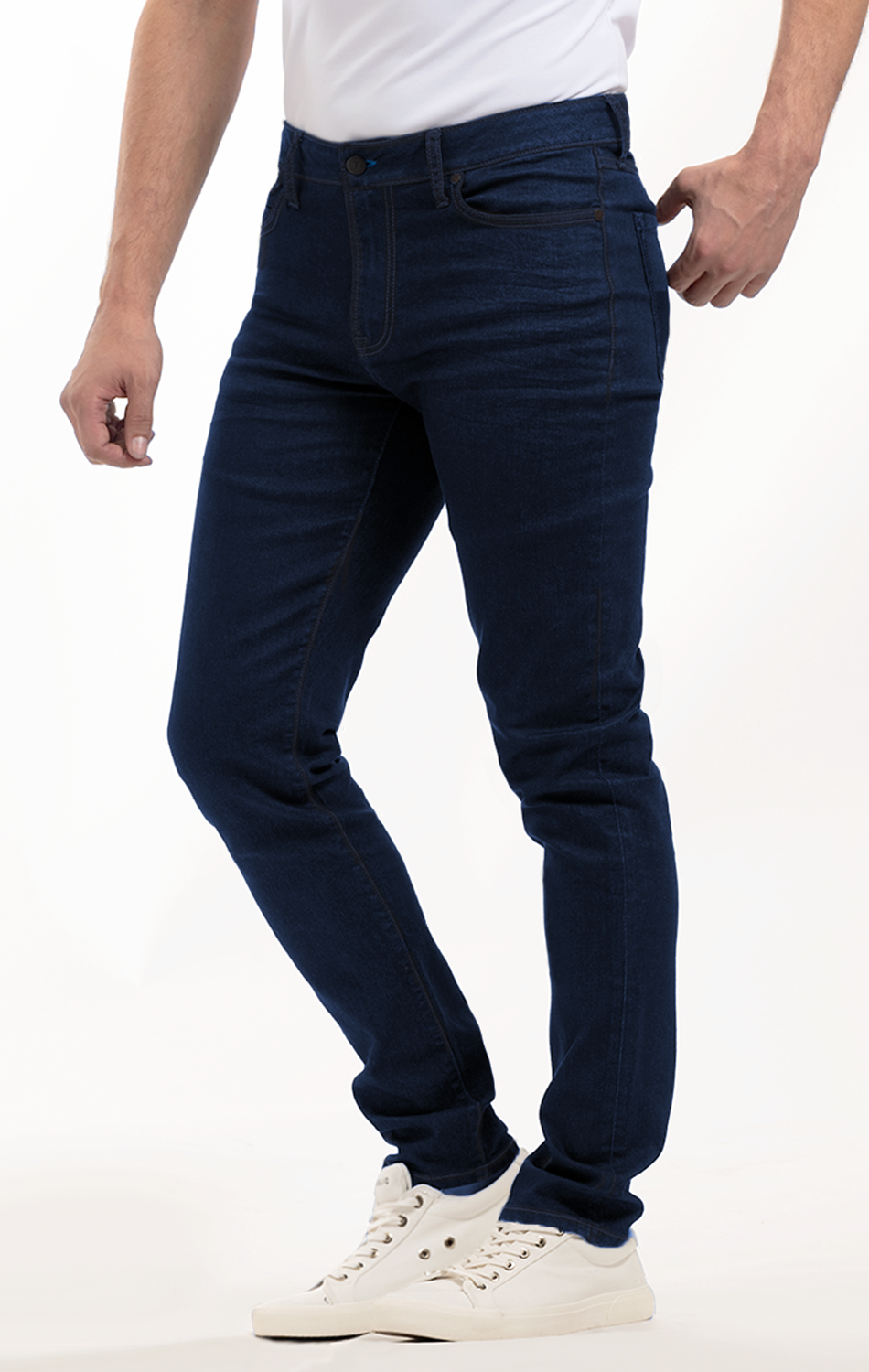 Performance Midnight Blue Jeans (Dark Wash Denim Indigo Jeans, Non