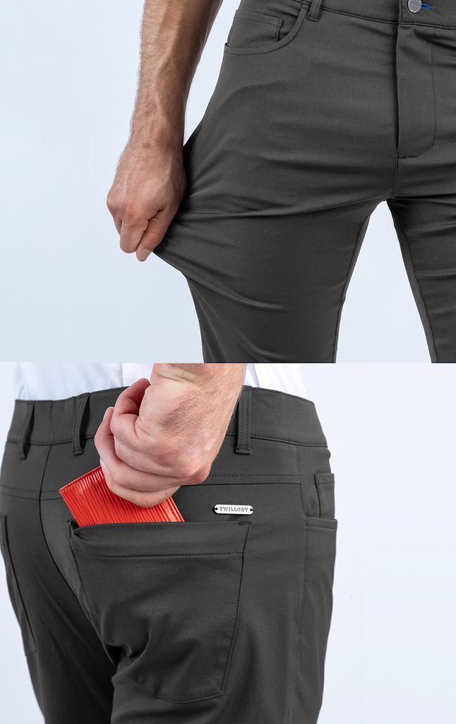 Best Men's 5 Pocket Pants (Performance Grey)