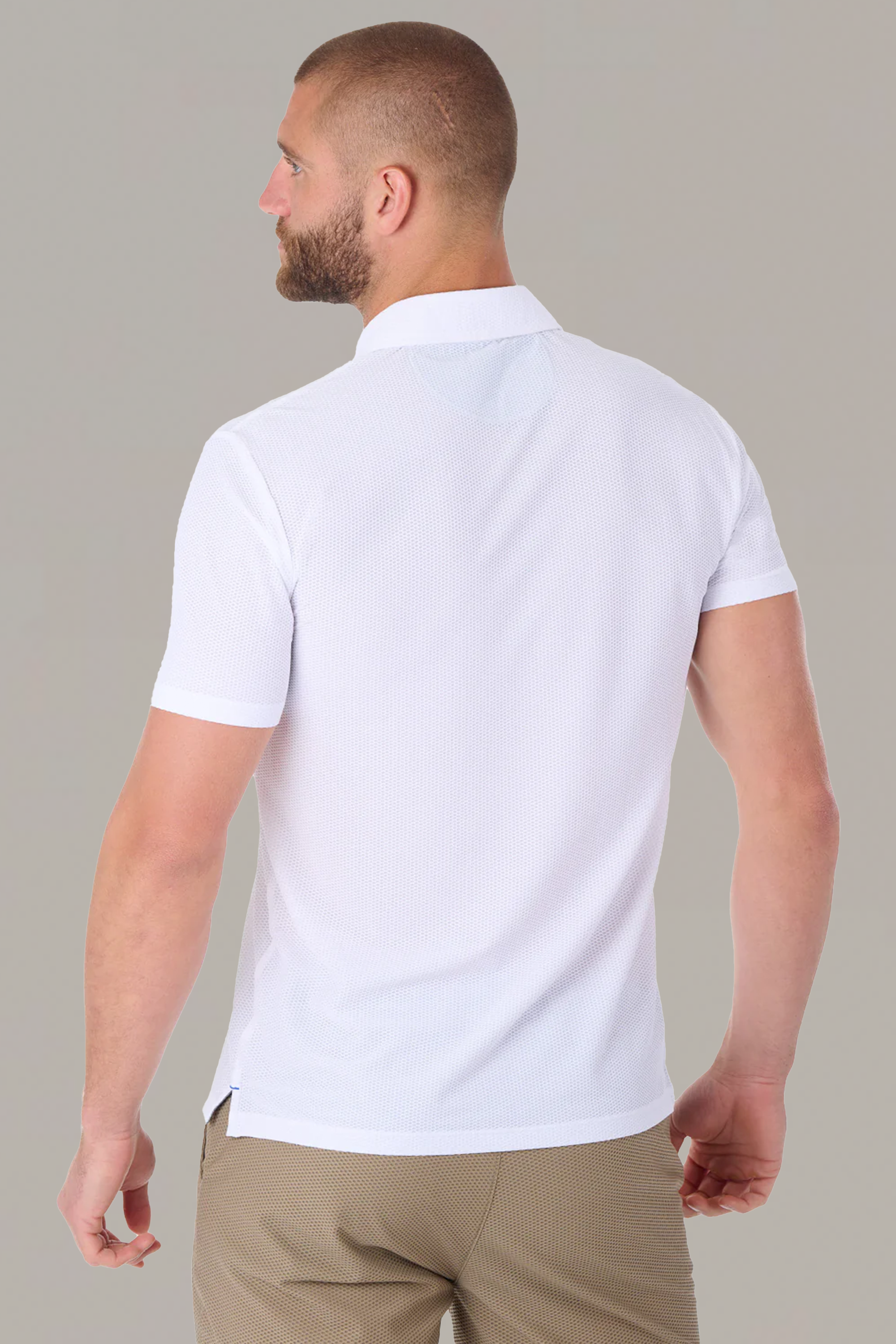 AIR Zip Polo Solid // White