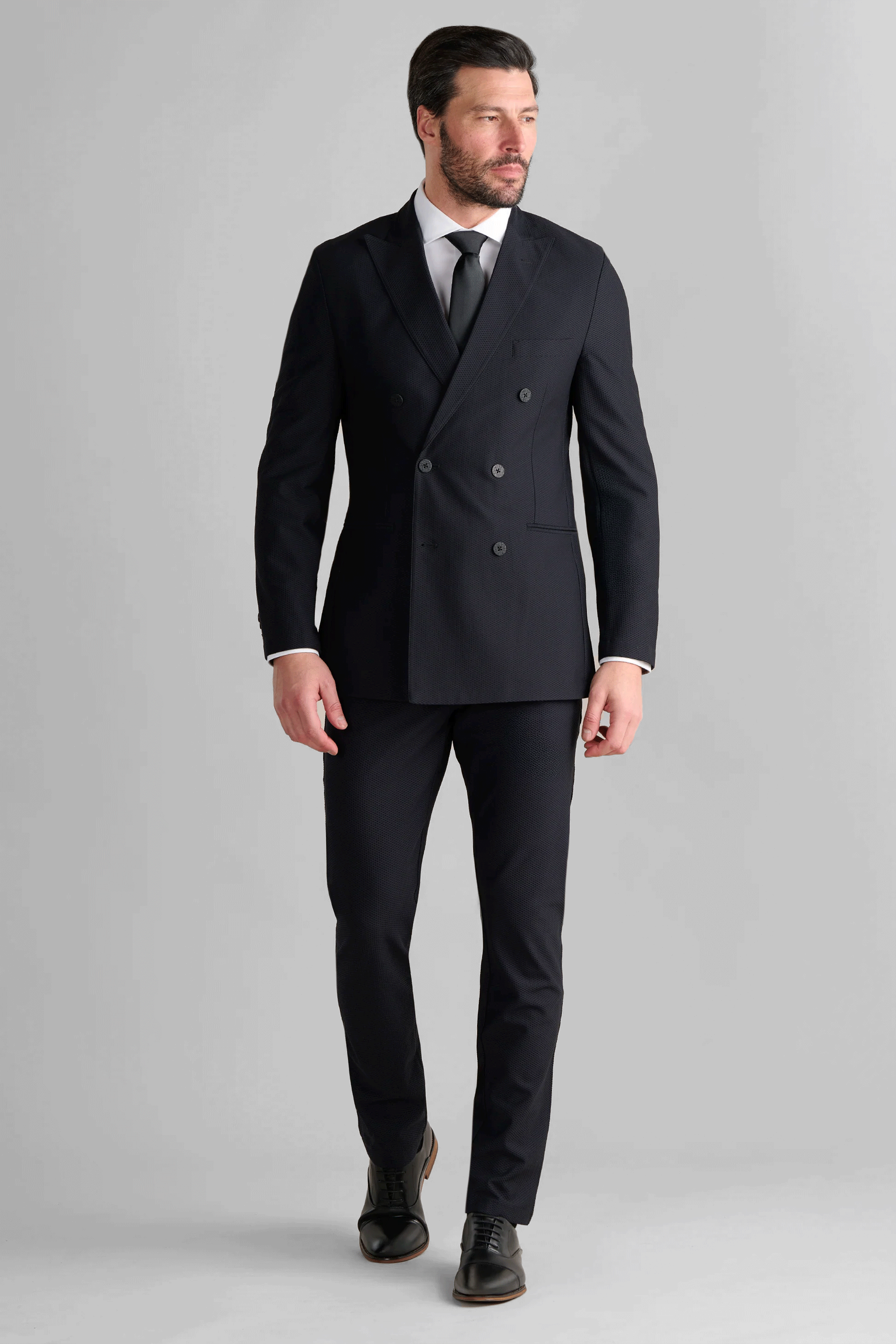 AIR Double Breasted Blazer // Black