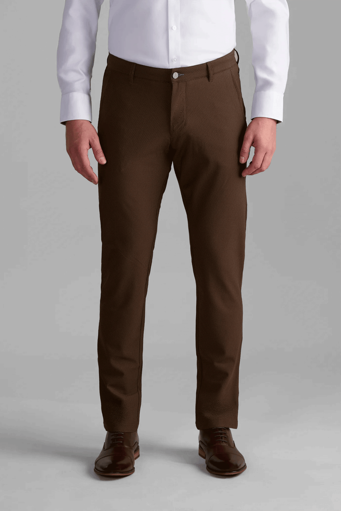Men's Summer Brown Dress Pant (Breathable & Lightweight)