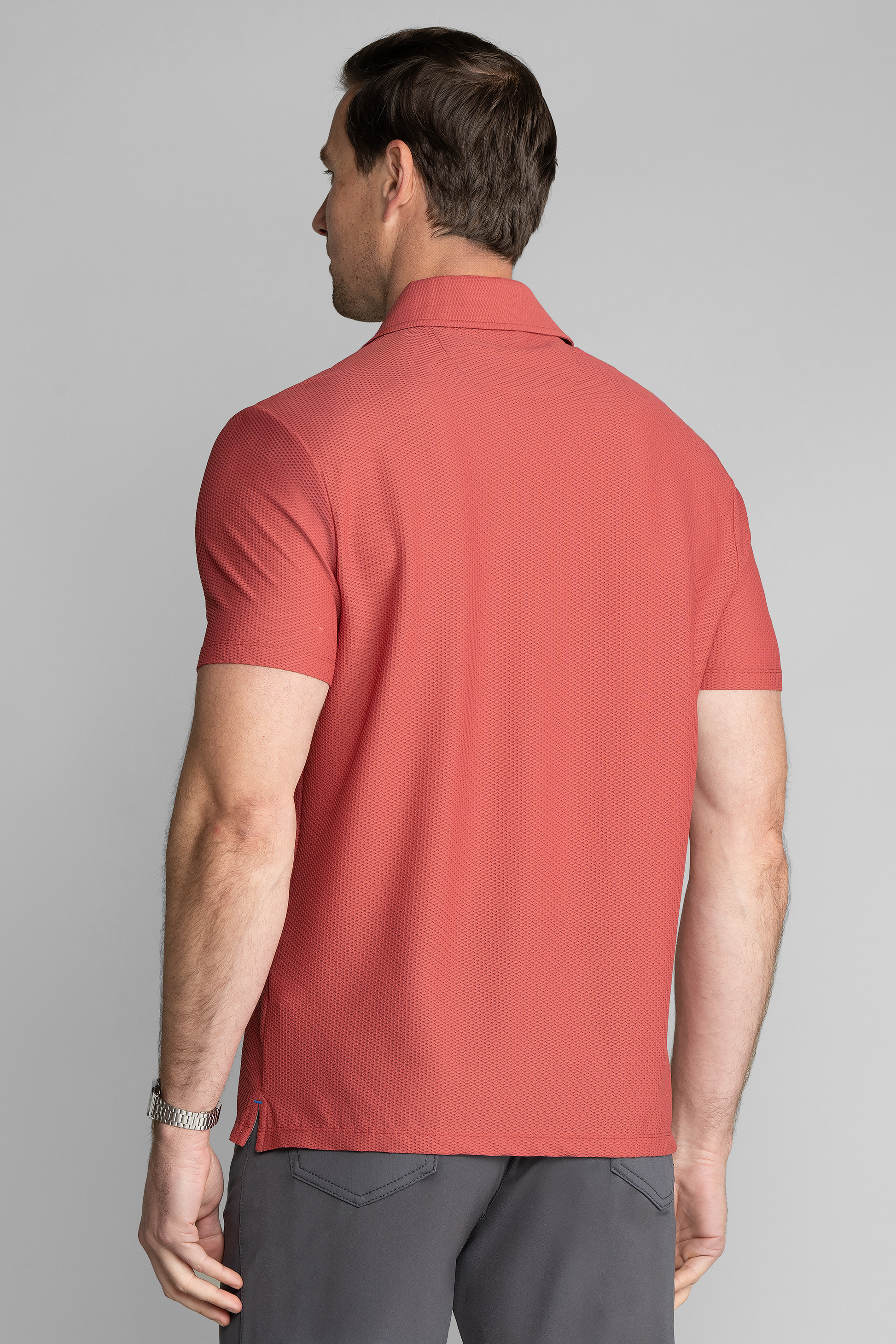 AIR Zip Polo Solid // Cinnabar