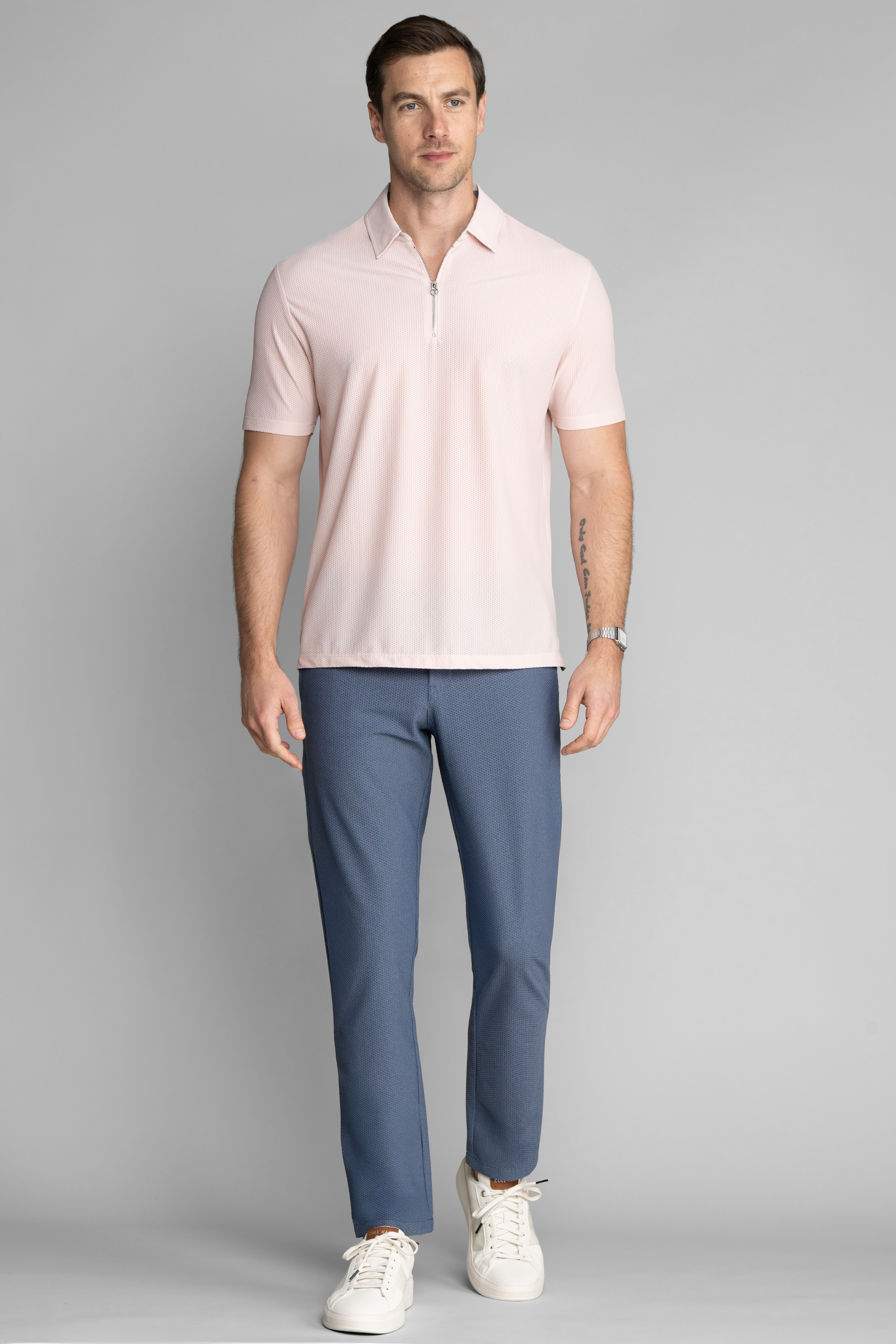 AIR Zip Polo Solid // Sakura