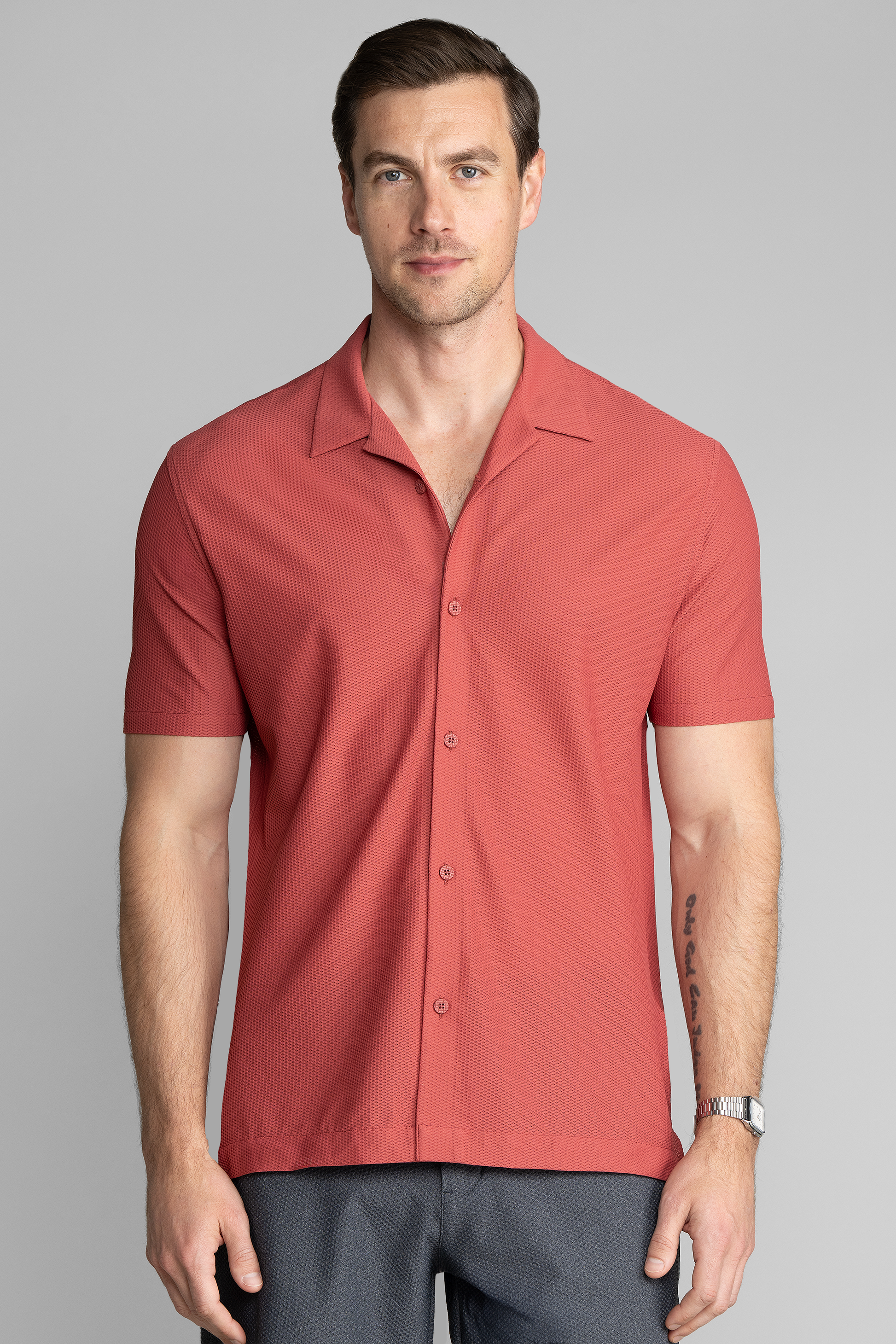 AIR Resort Shirt Solid // Cinnabar