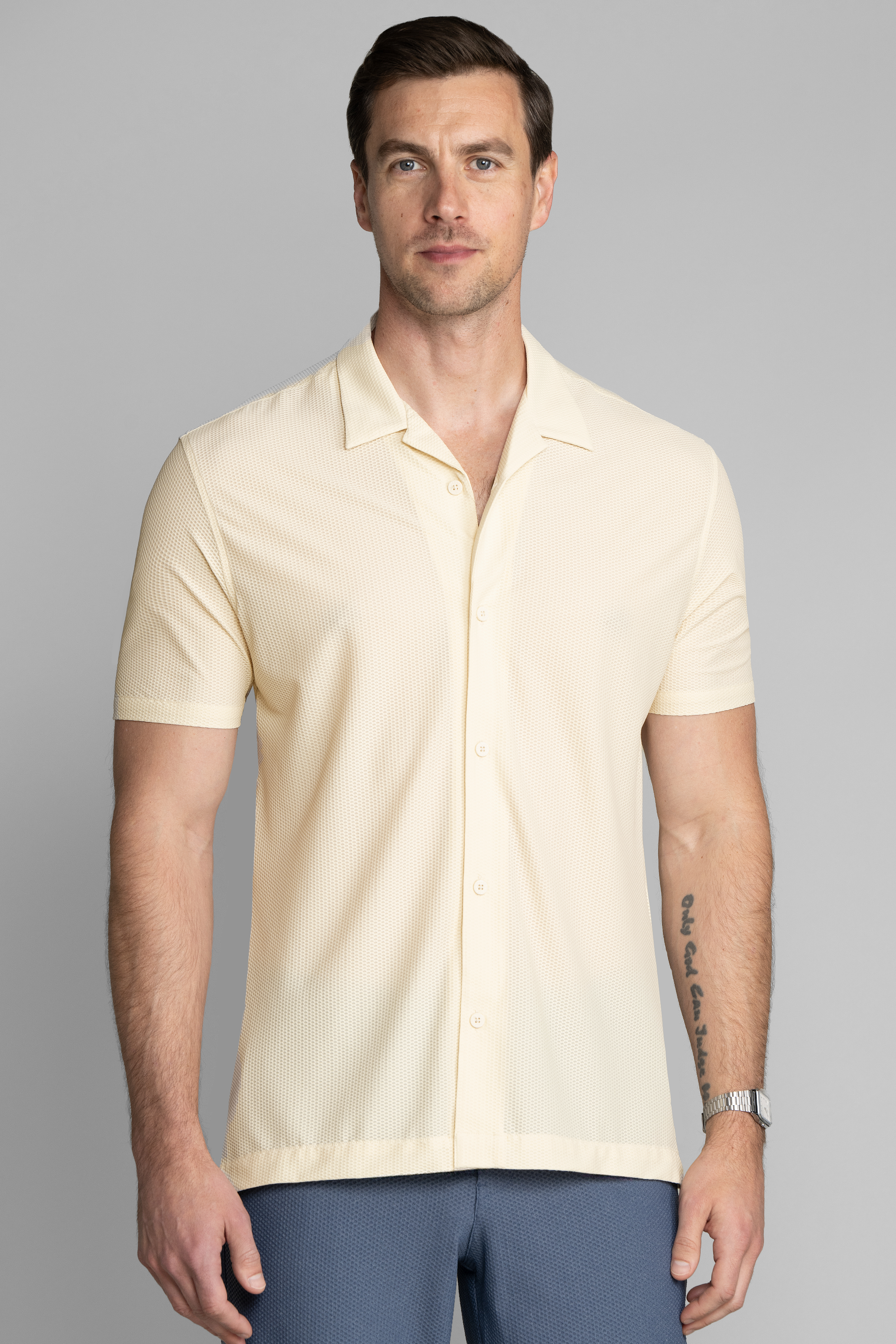 AIR Resort Shirt Solid // Ecru