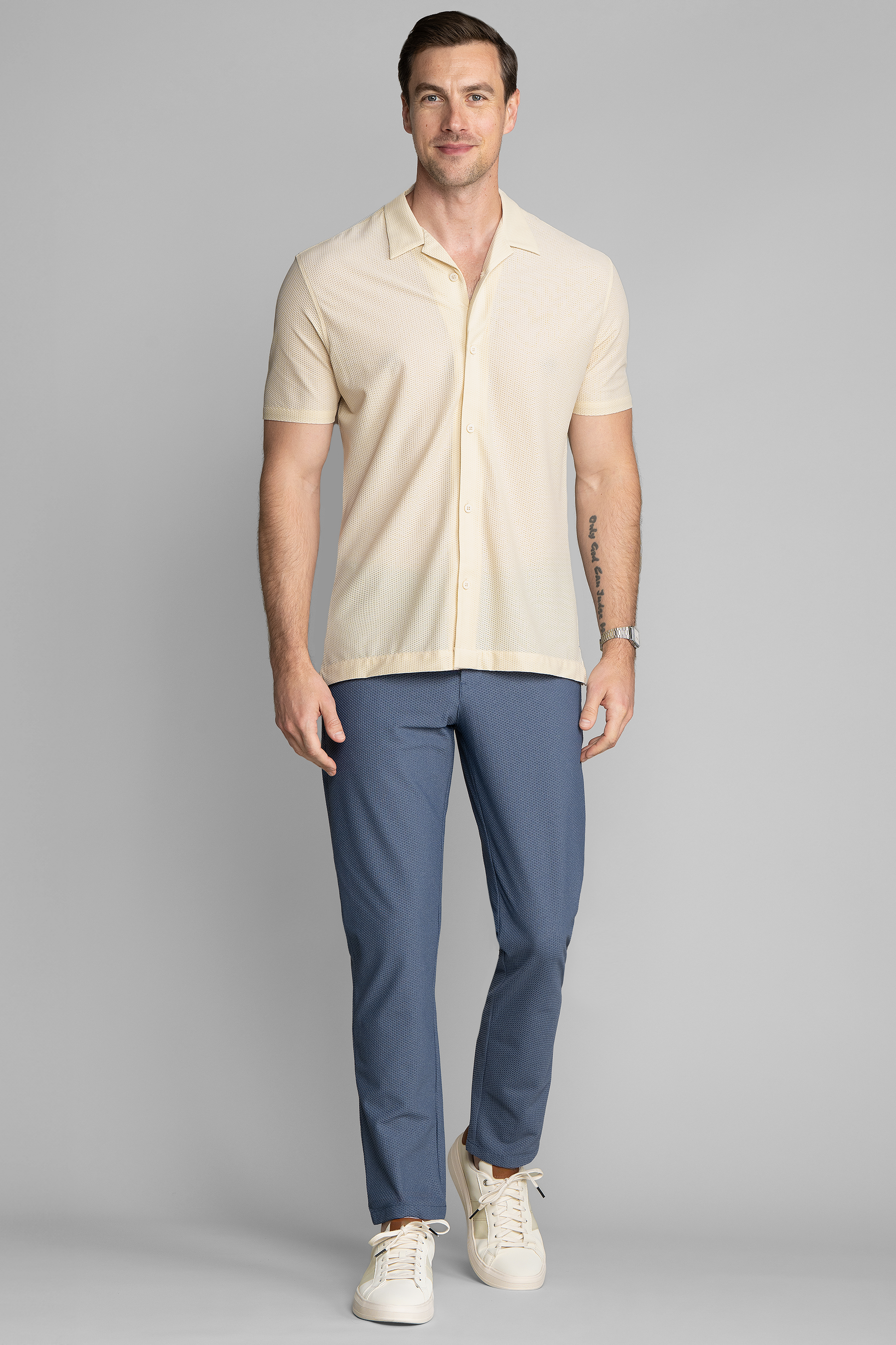 AIR Resort Shirt Solid // Ecru