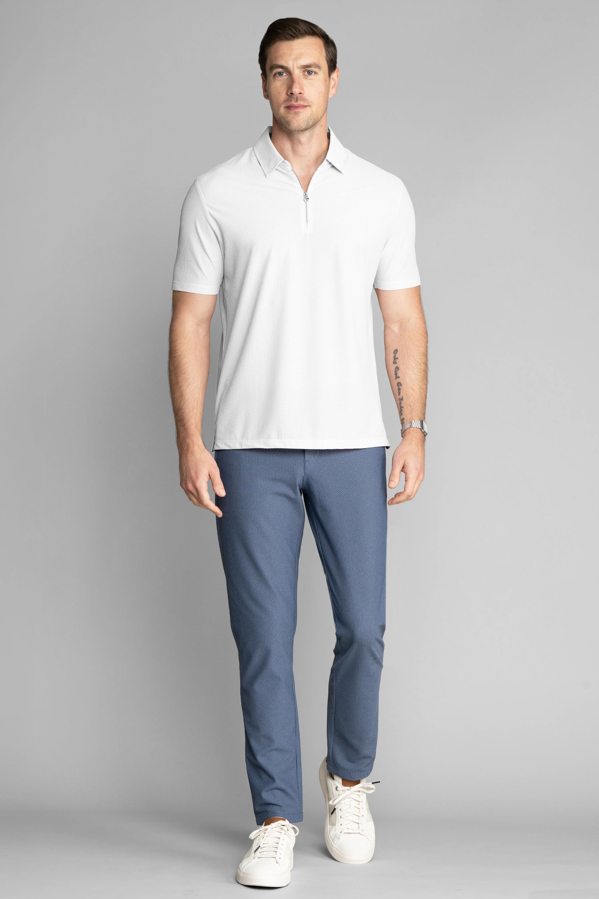 AIR Zip Polo Solid // White
