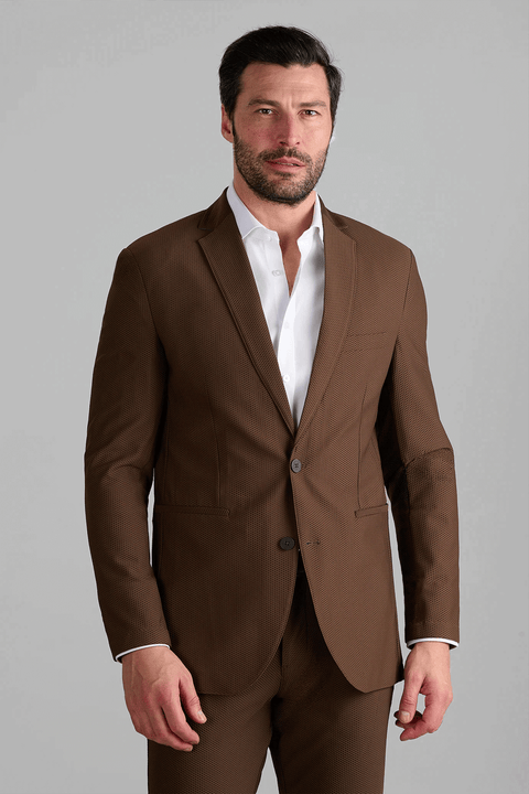 brown dress jacket men Buy Men's Blazers and Formal Jackets Brown Evening Textured Online