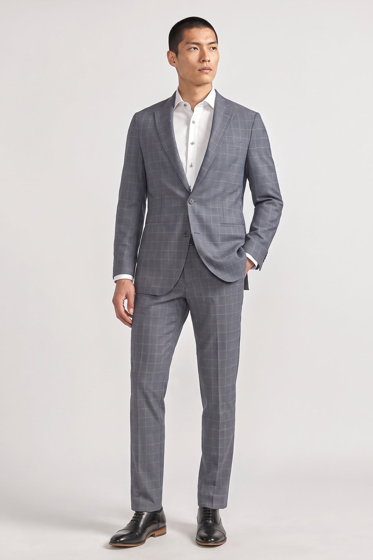AIR Blazer | Grey Heather Plaid, view 1 of 6