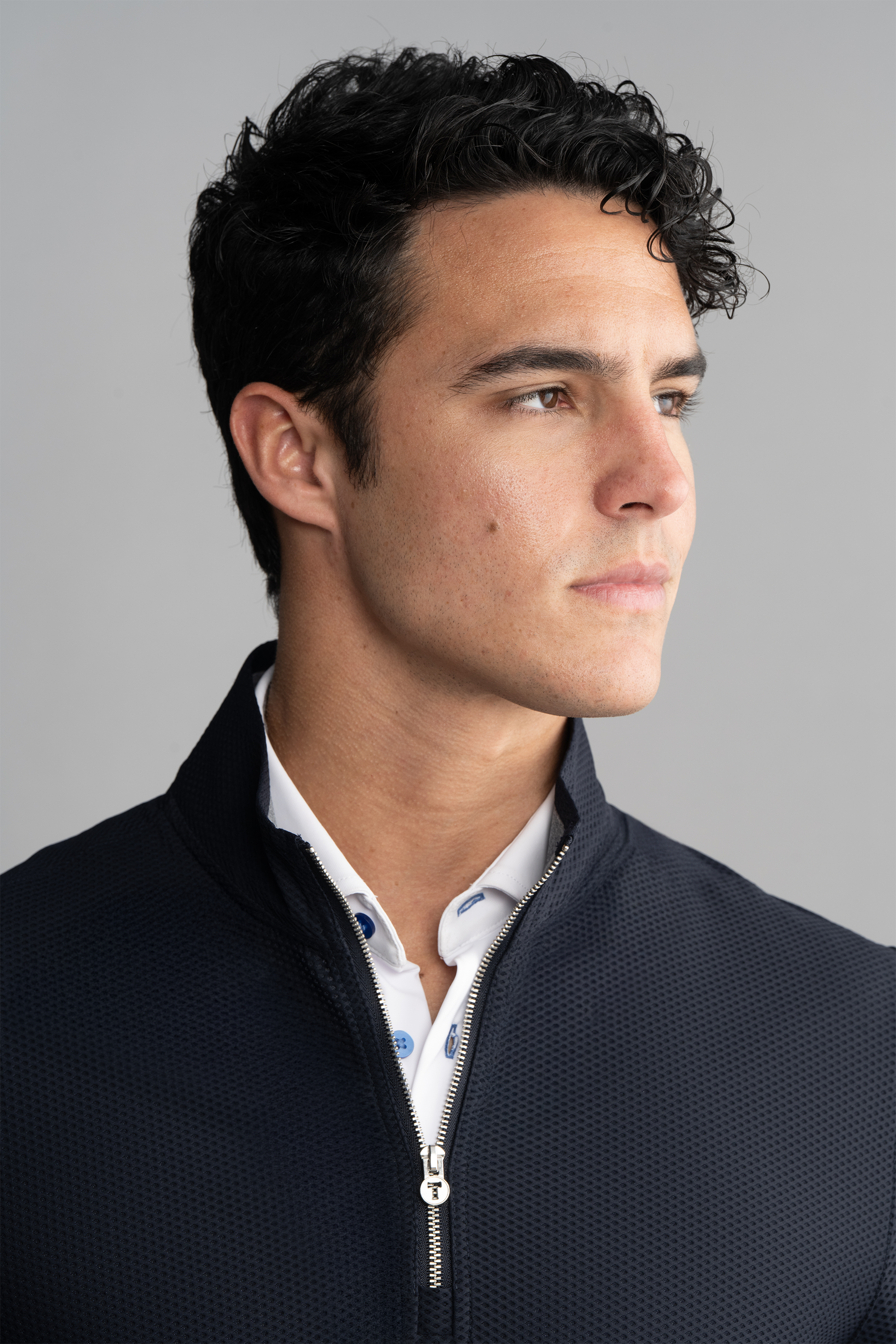 Twillory Men's Air Quarter Zip - Navy - Wrinkle-Free, Moisture-Wicking, Machine-Washable