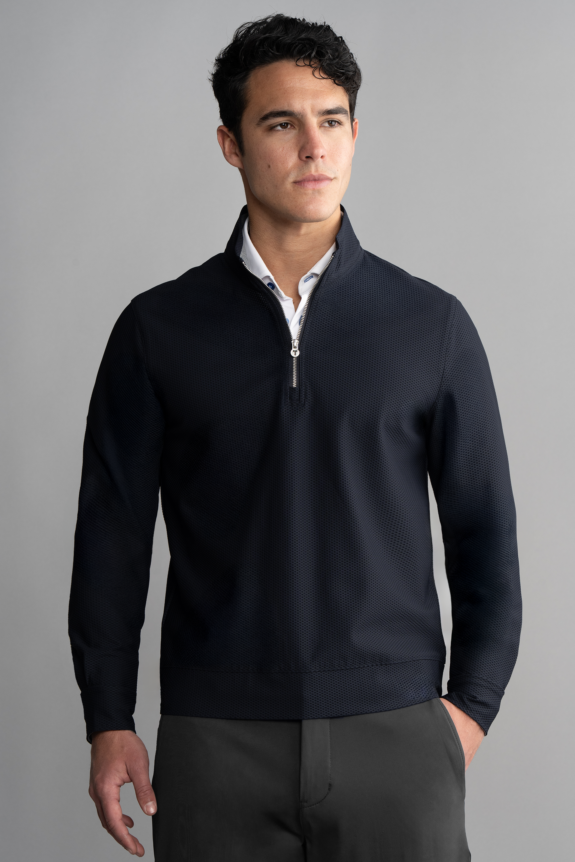 Air Quarter Zip // Navy