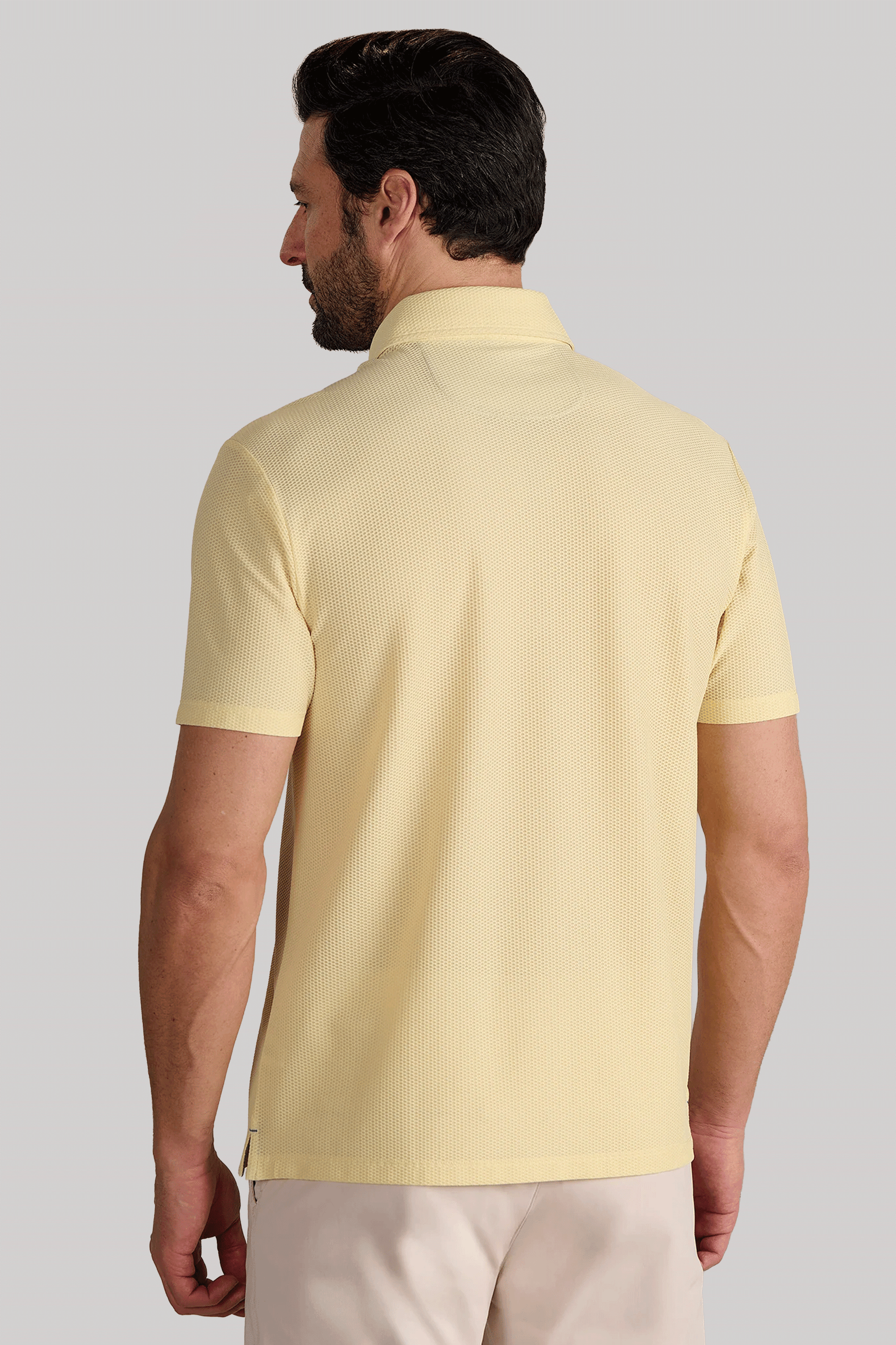AIR Zip Polo Solid // Yellow