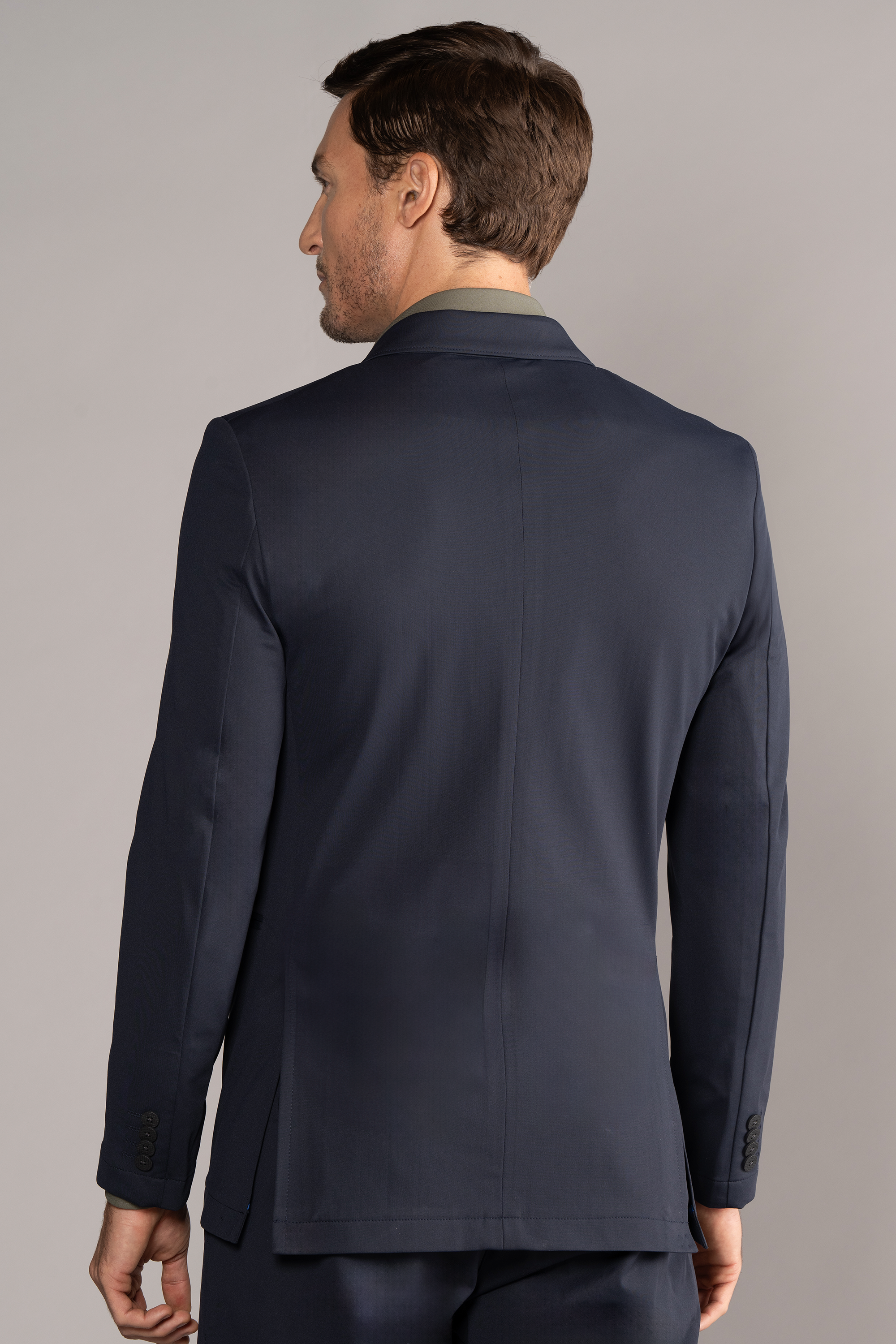 Performance Double Breasted Blazer // Navy
