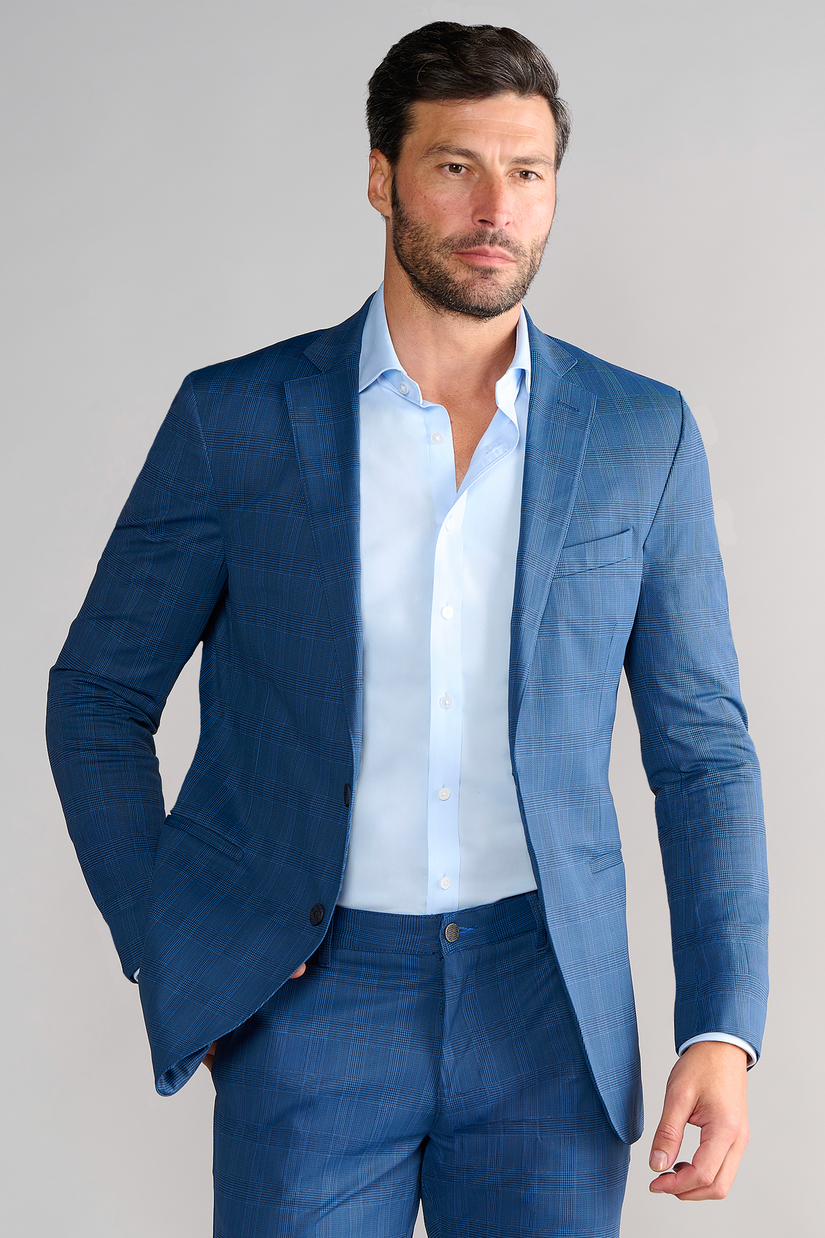 Men's Performance Blue Blazer (4-Way Stretch/Wrinkle Free Sport Coat) | Twillory Men's Performance Blue Blazer (4-Way Stretch/Wrinkle Free Sport Coat) | Twillory