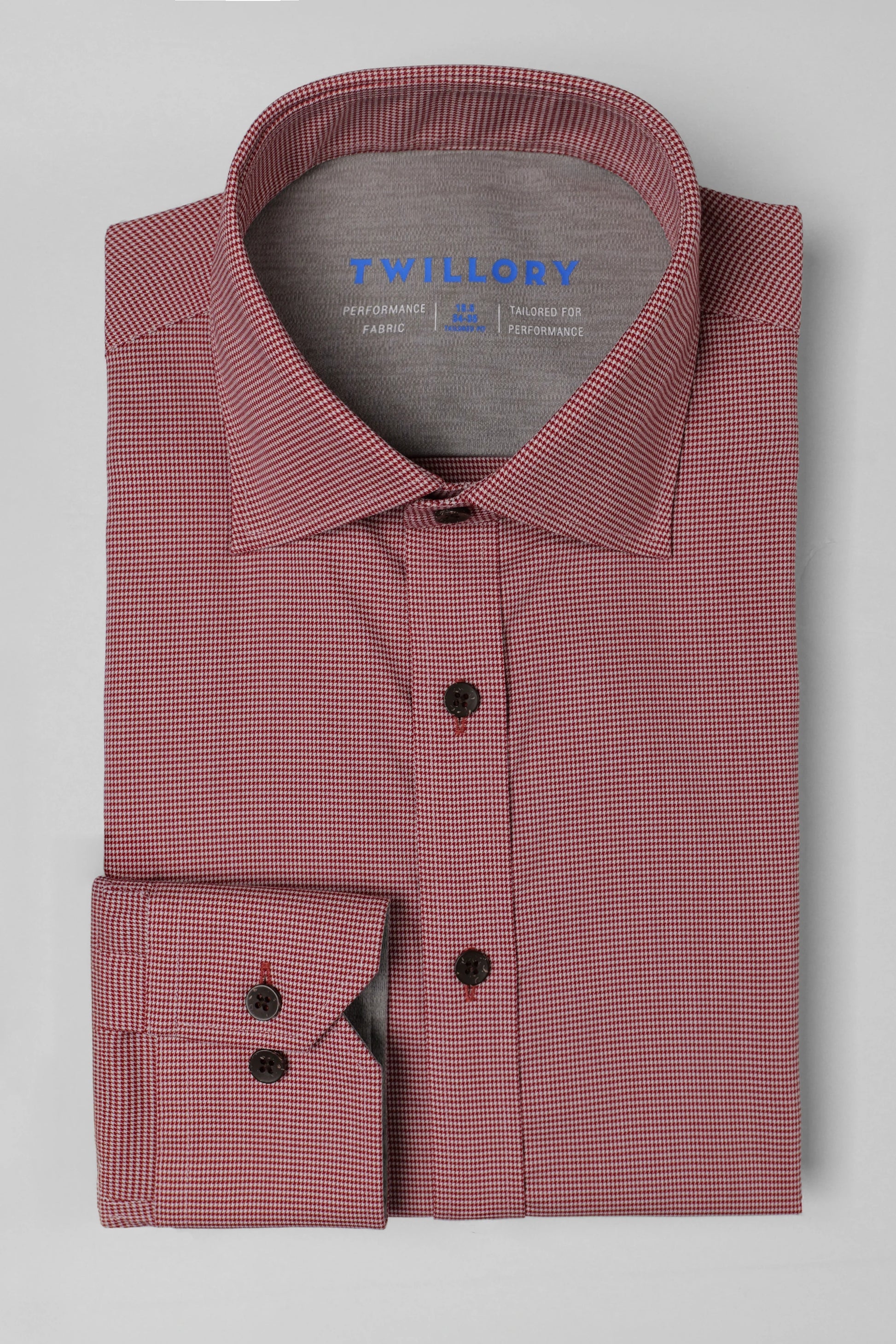 Leader Non-Iron Houndstooth | Brick