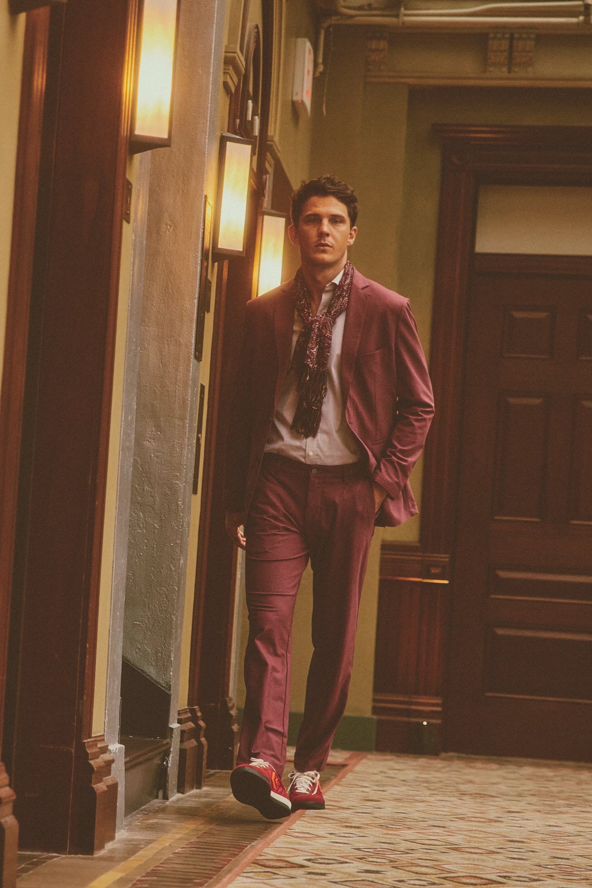 AIR Pants // Burgundy, image 2 of 5