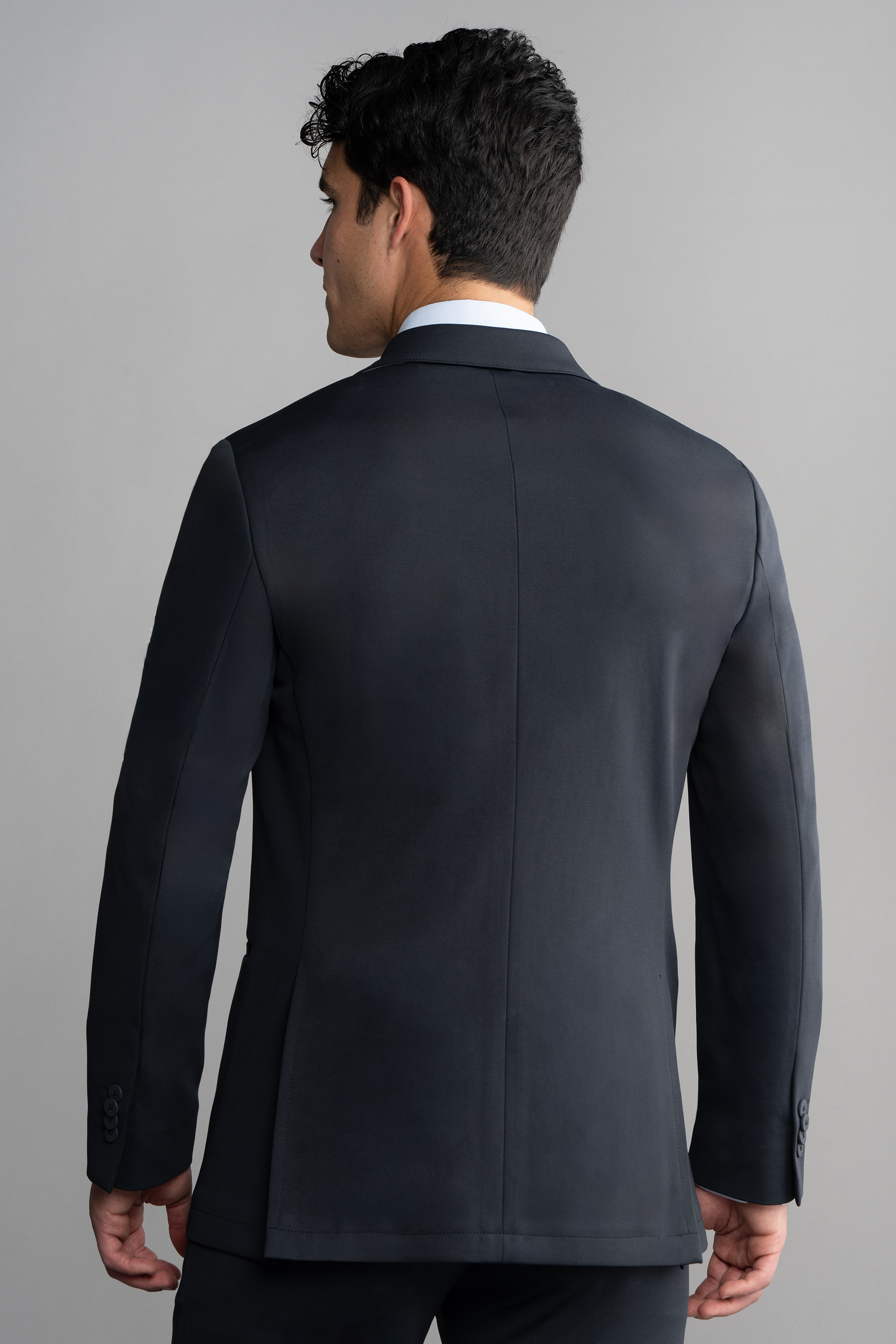 Circular Knit Blazer // Black