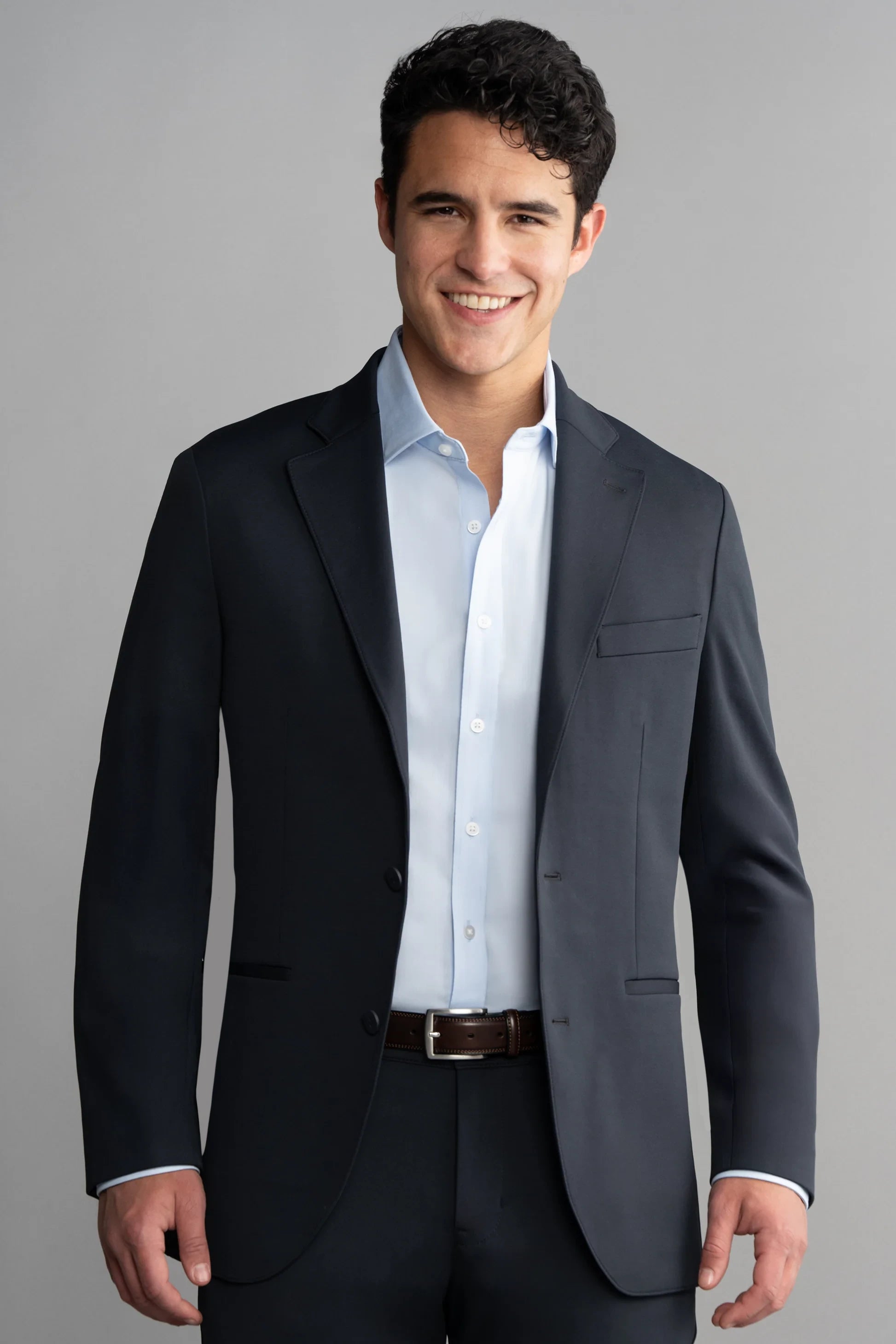 Circular Knit Blazer // Black