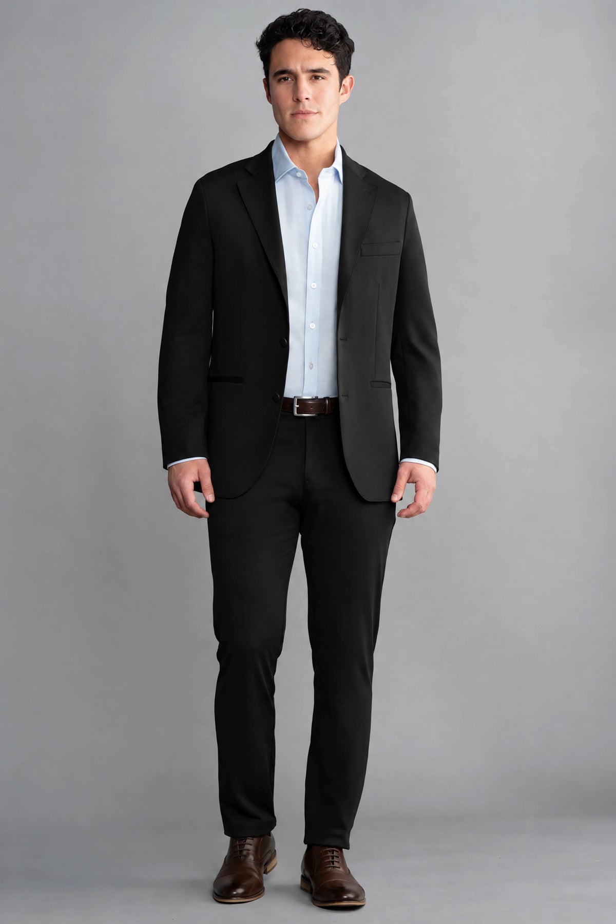 Circular Knit Blazer // Black, view 5 of 6