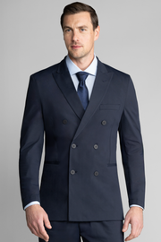 Performance Double Breasted Blazer // Navy