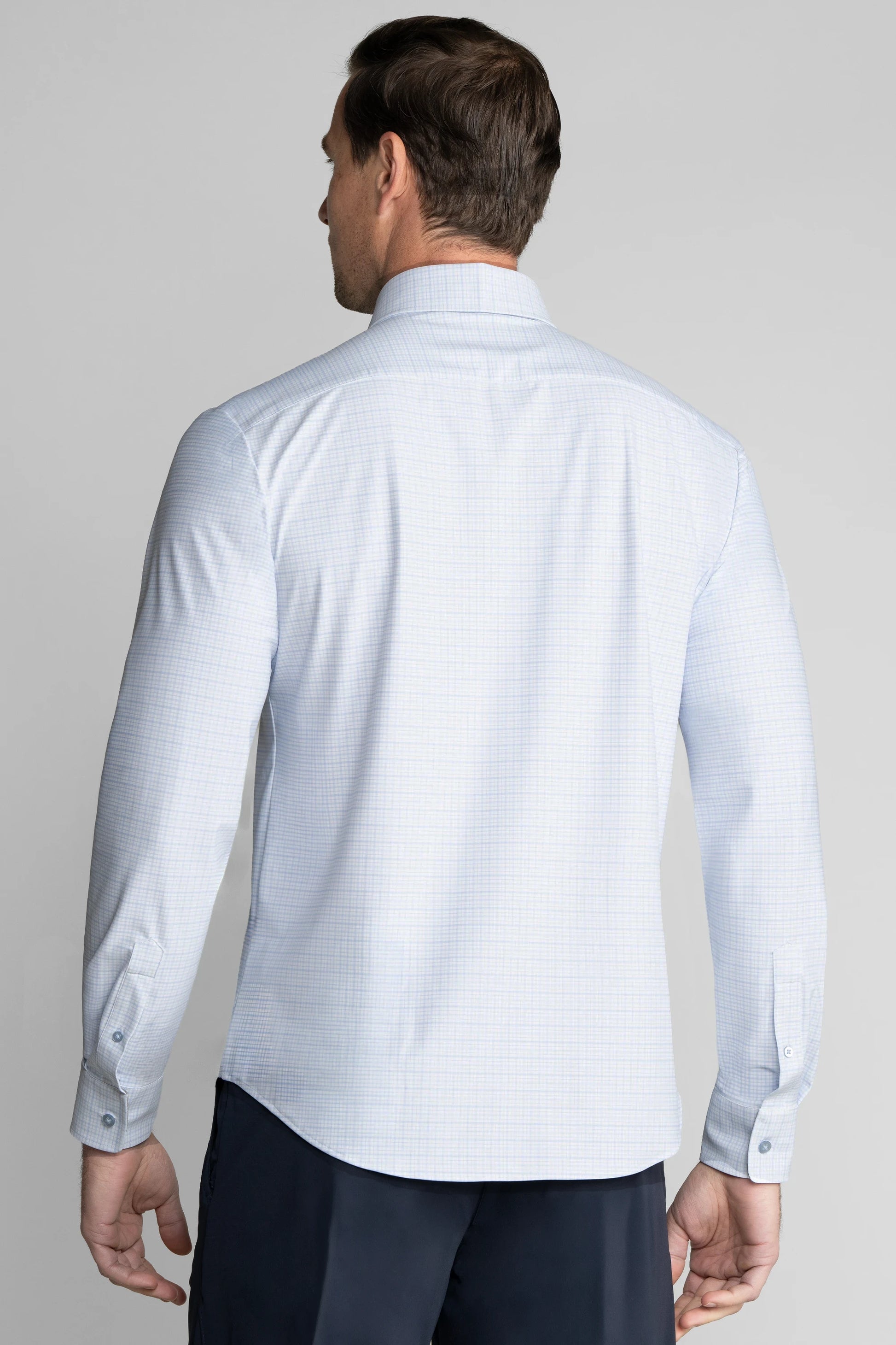 windowpane dress shirt Blue Window Pane Check Shirt