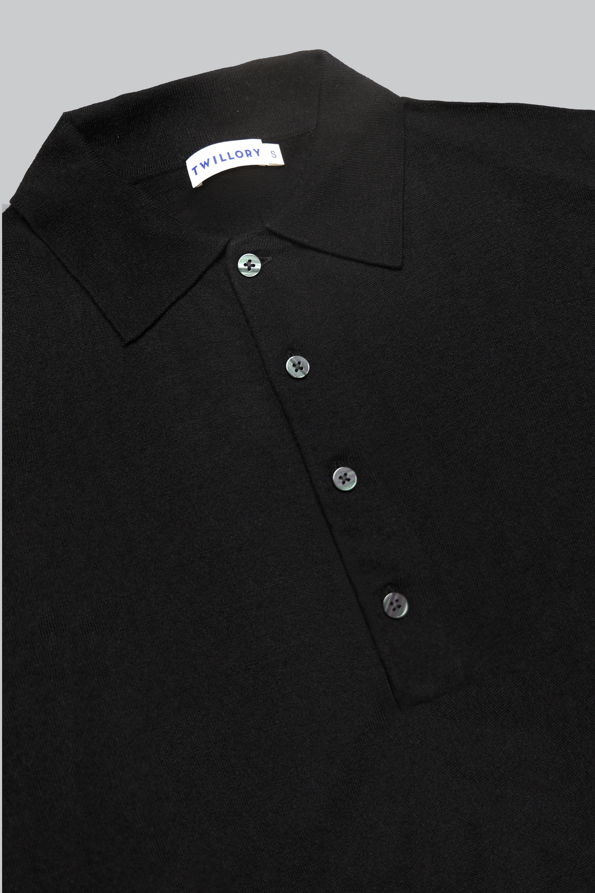 Lightweight Cashmere Polo | Black, image 6 of 6