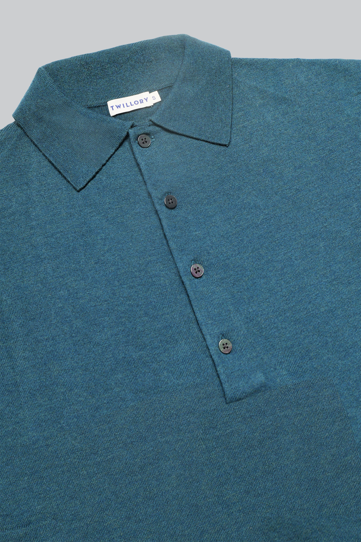 Lightweight Cashmere Polo | Emerald, image 8 of 8