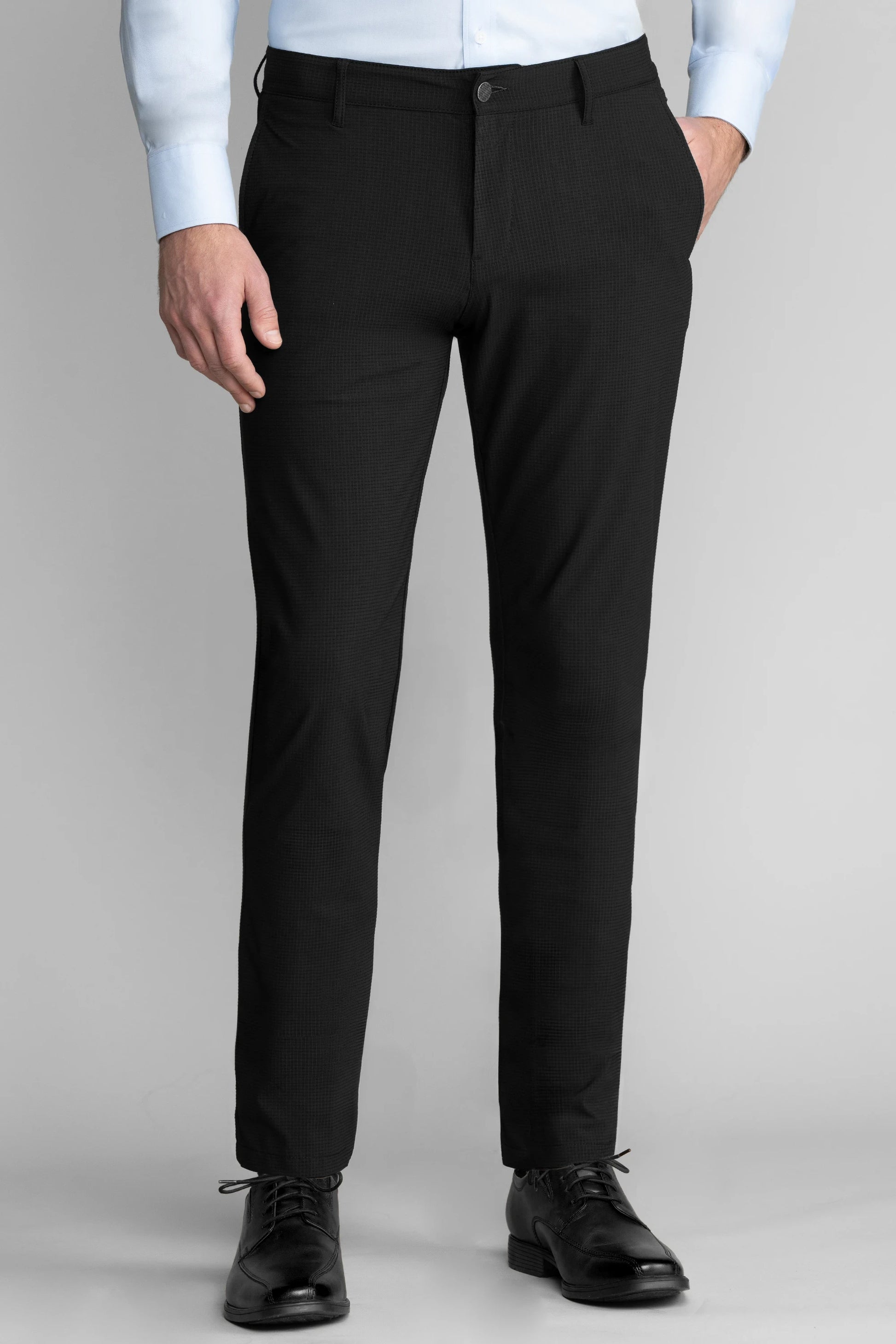 white christmas dresses Antonios Black Casual Outfit Pants for Men - Size 31W / M / 48 Eur