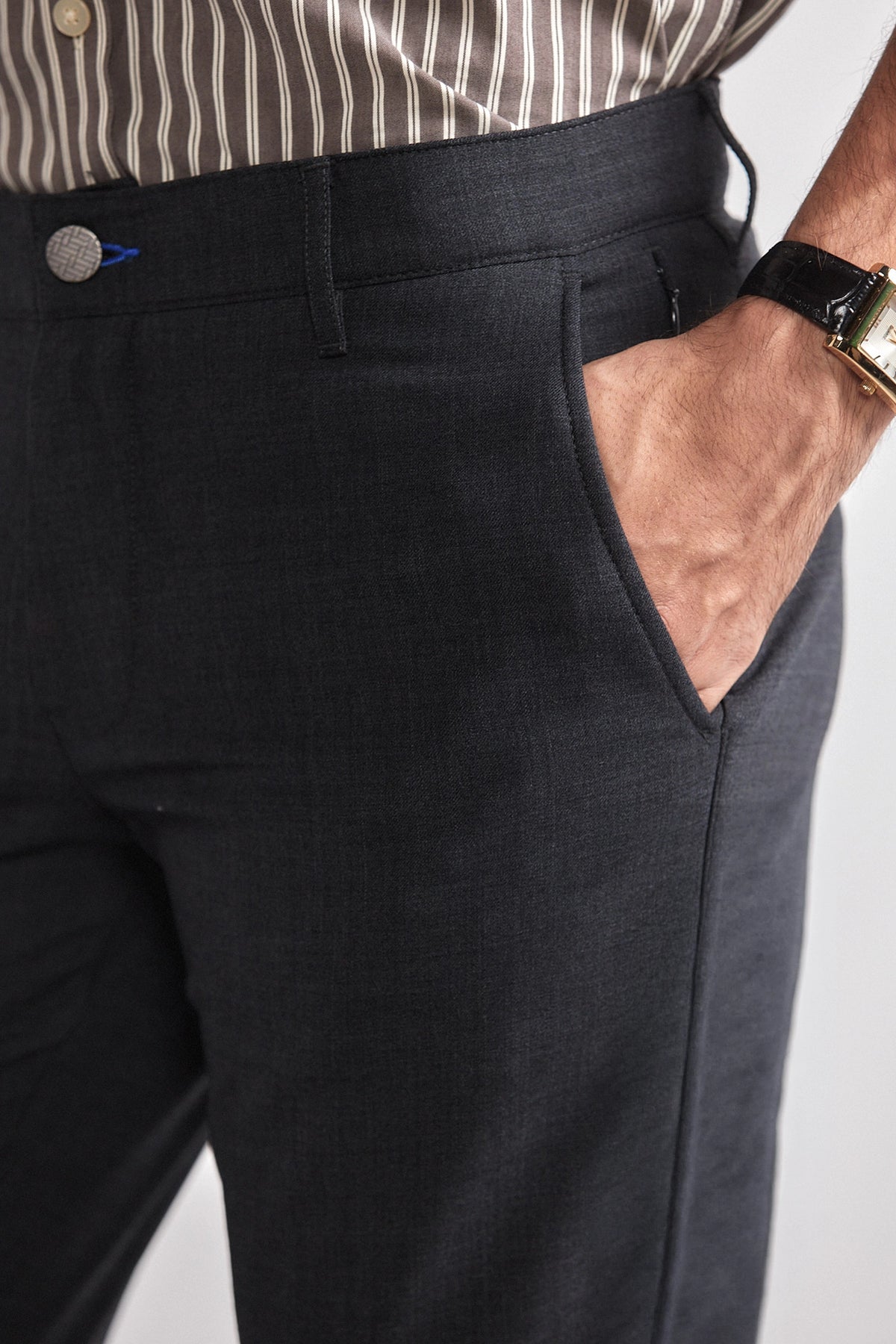 Hybrid Wool Pants // Grey Heather, view 2 of 6