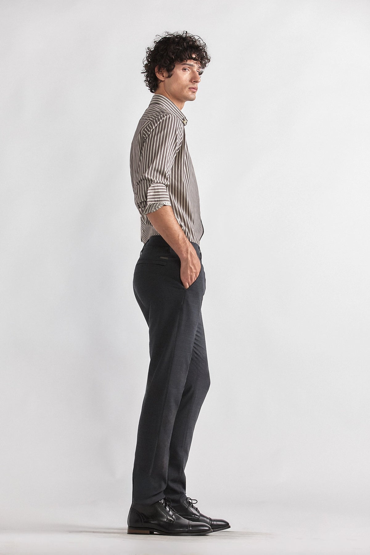 Hybrid Wool Pants // Grey Heather, view 5 of 6
