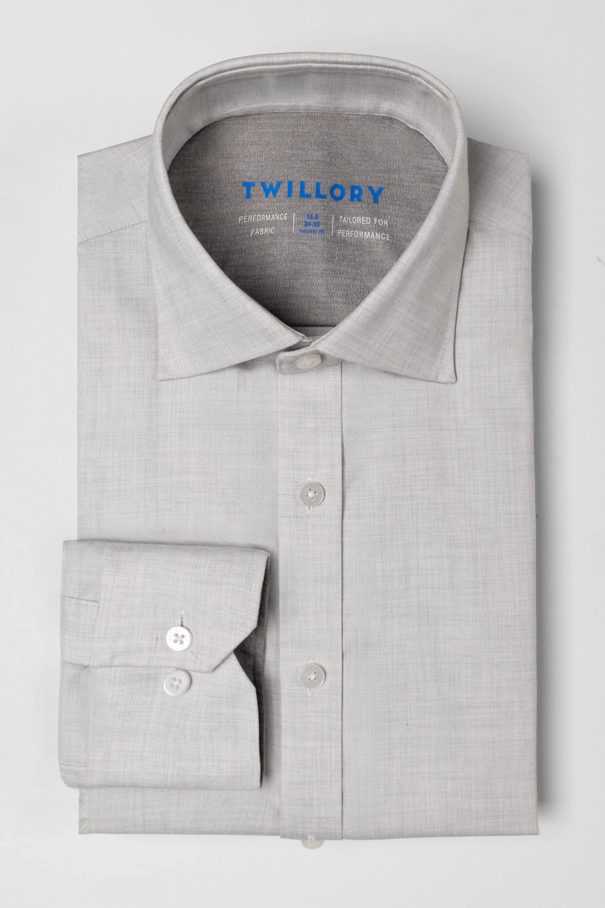 Leader Non-Iron Solid | Heather Light Grey