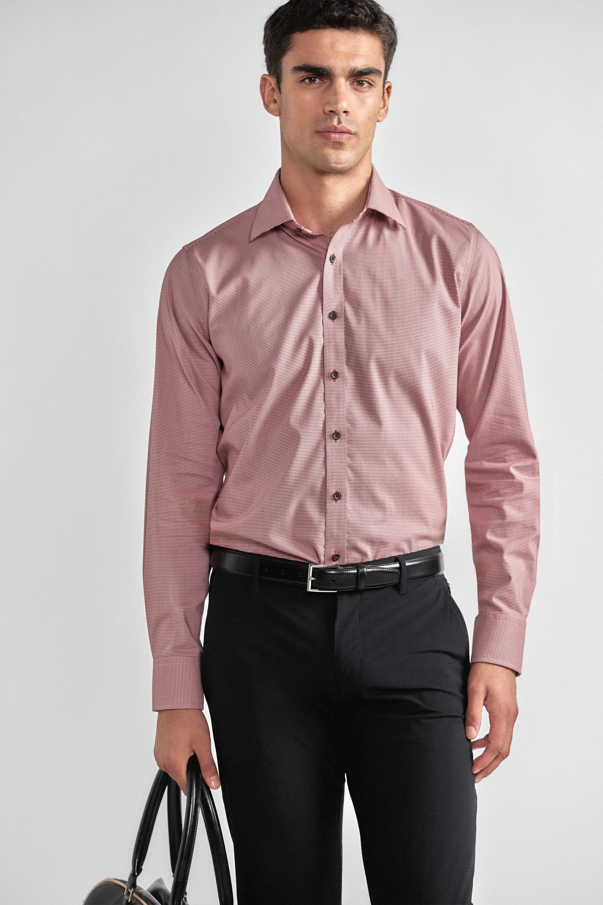 Leader Non-Iron Houndstooth | Brick