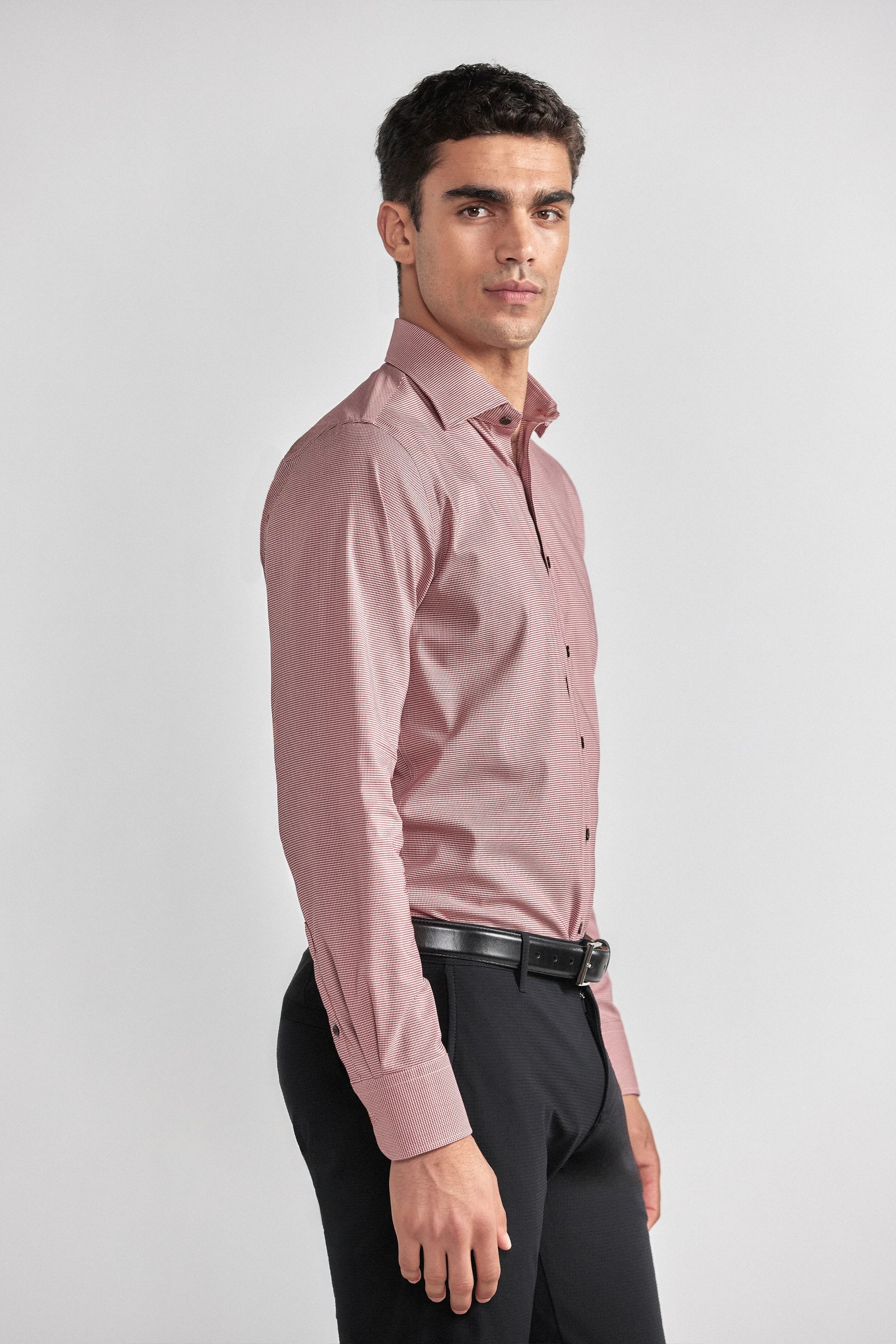Leader Non-Iron Houndstooth | Brick