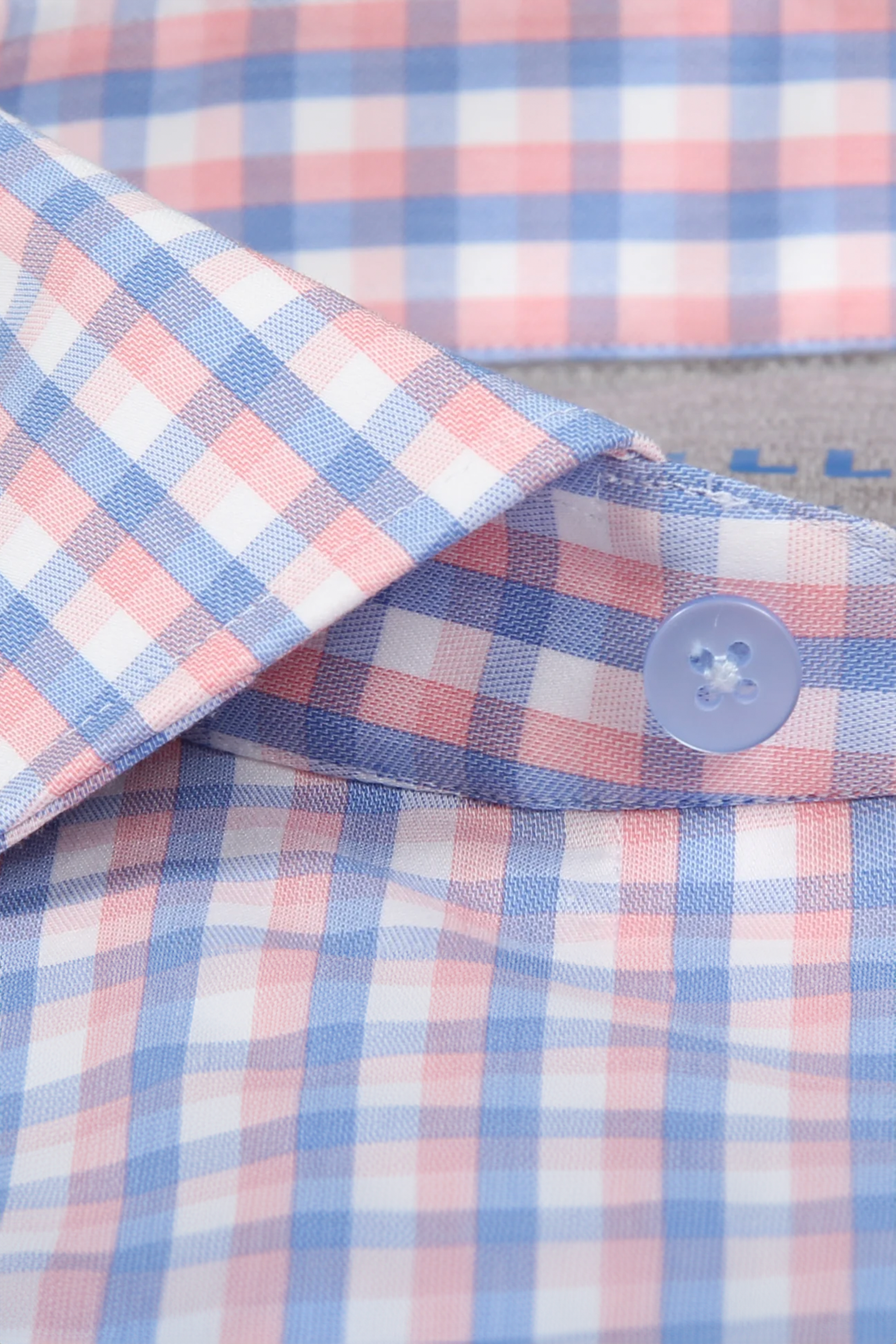 Men's Thick Orange & Blue Check Dress Shirt (Moisture Wicking Button Up) Twillory Men's Thick Orange & Blue Check Dress Shirt (Moisture Wicking Button Up) Twillory