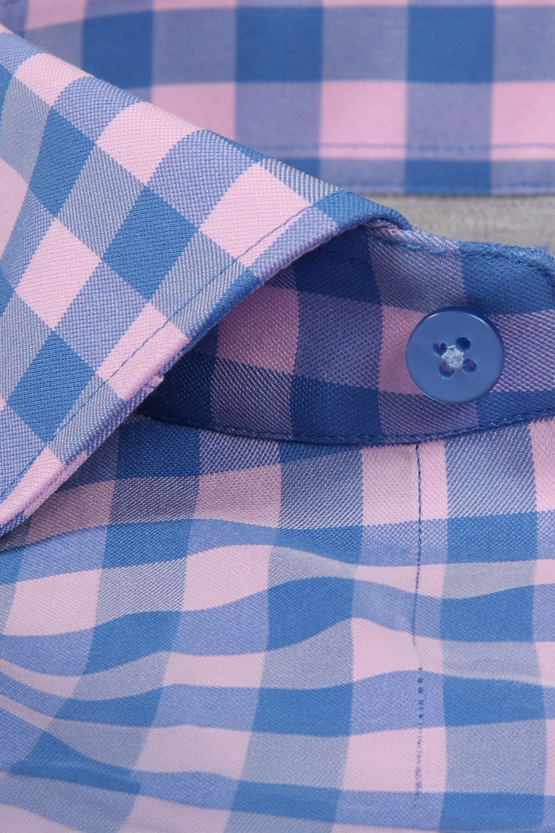 Men's Blue & Pink Gingham Dress Shirt (Checkered Long Sleeve Button Up) Twillory Men's Blue & Pink Gingham Dress Shirt (Checkered Long Sleeve Button Up) Twillory