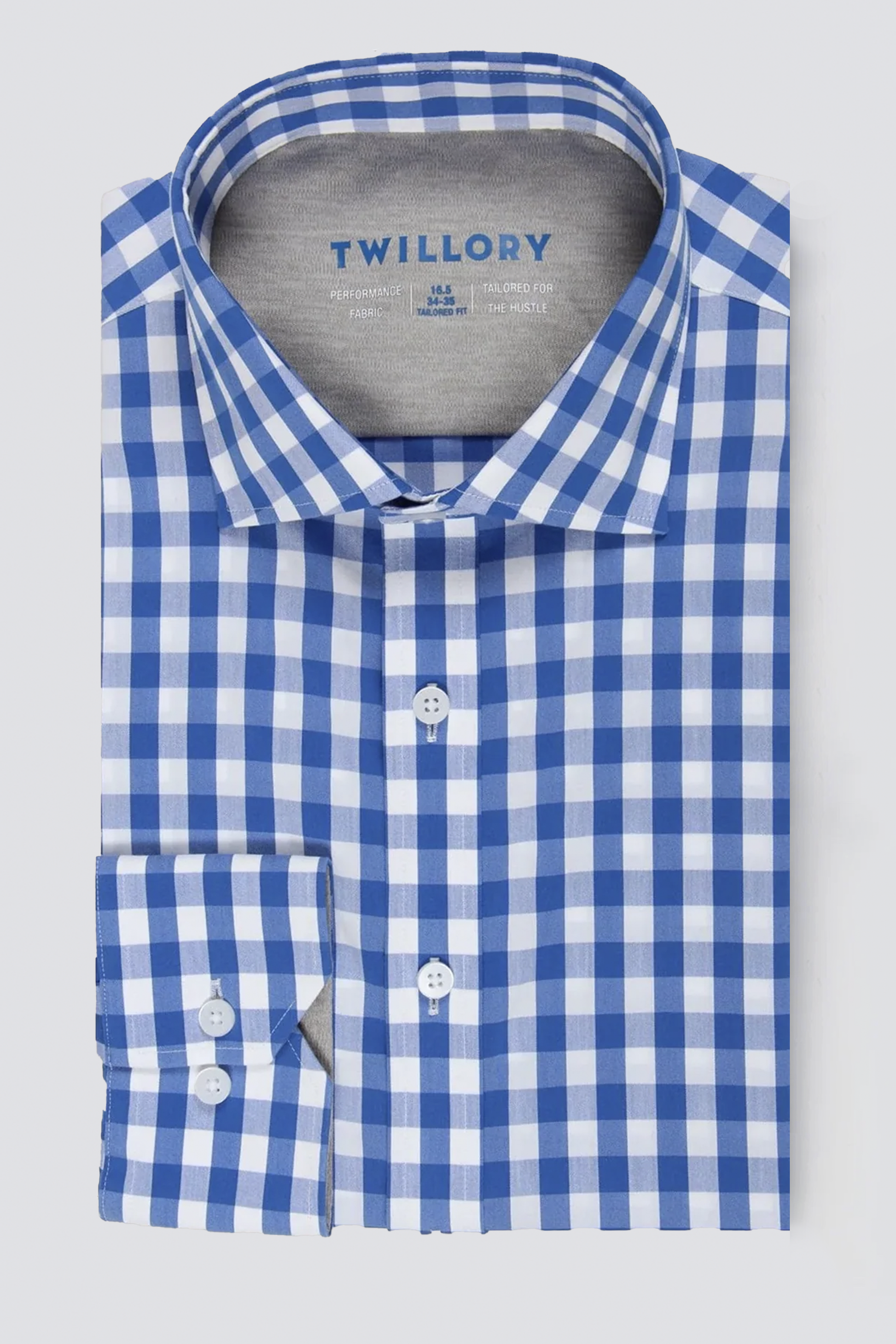 Leader Gingham // Blue White - Extra Trim / 15 / s-m / 34-35 Leader Gingham // Blue White - Extra Trim / 15 / s-m / 34-35