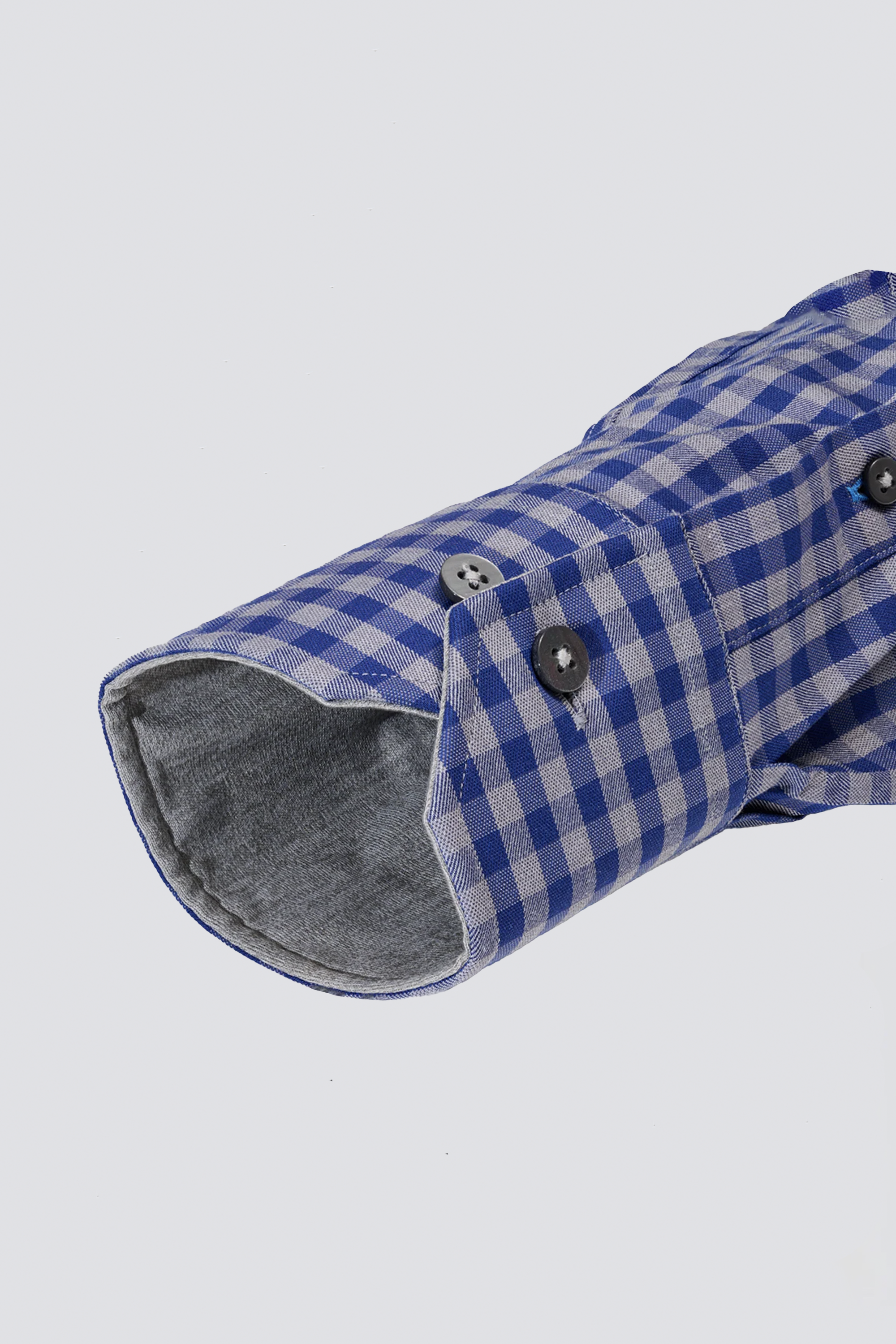 Leader Gingham // Grey Blue