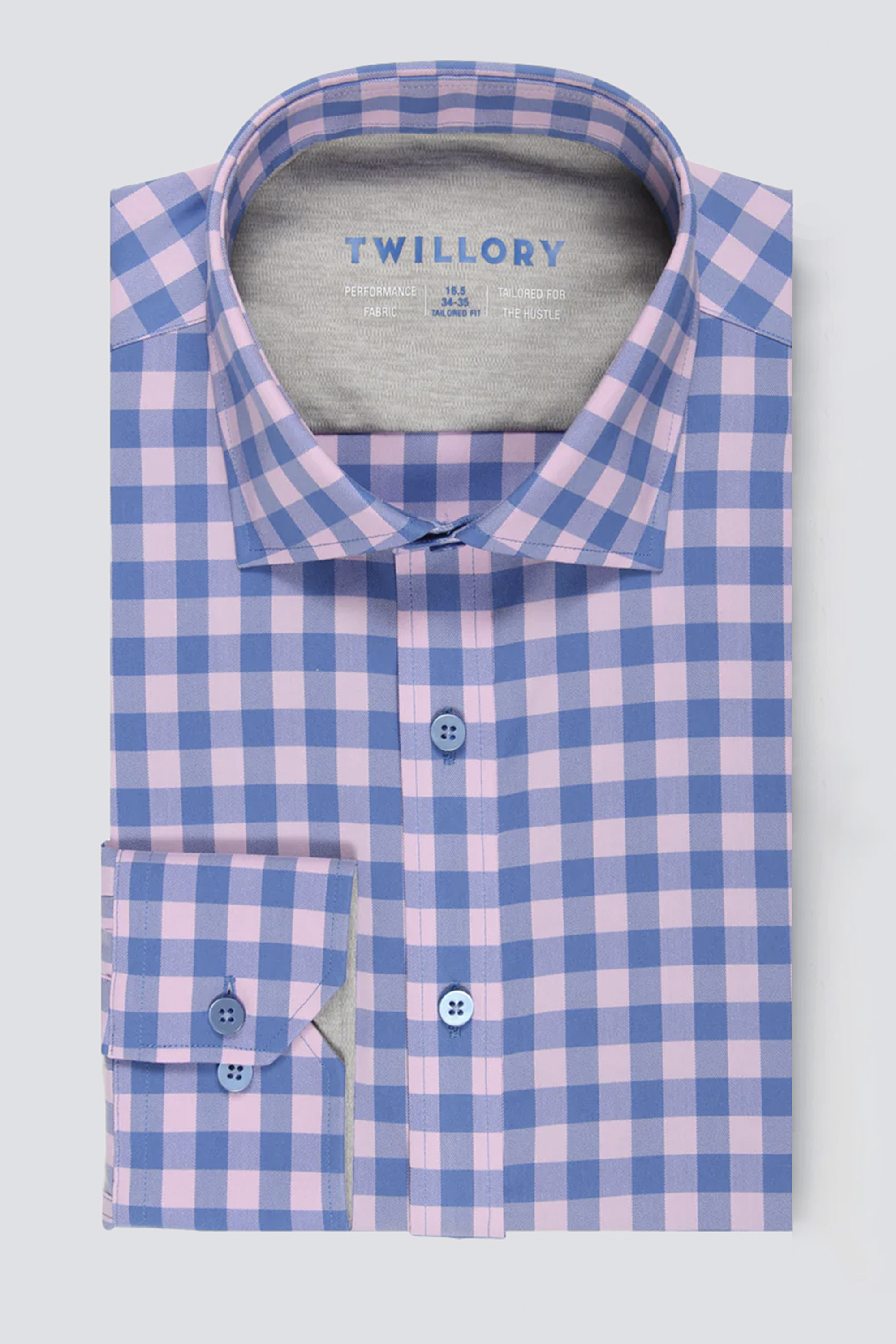 Leader Gingham // Pink Blue