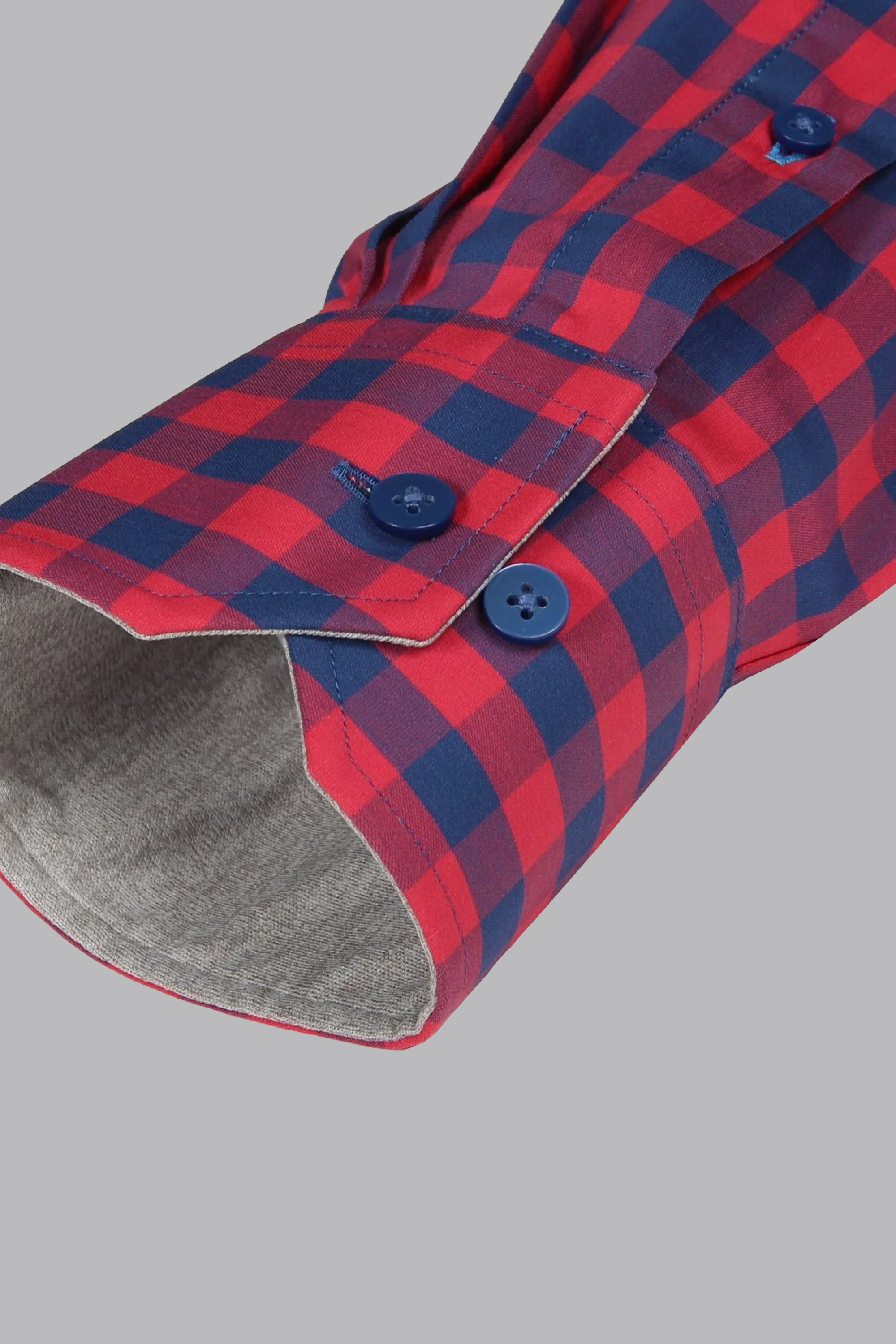 Leader Gingham // Red Blue