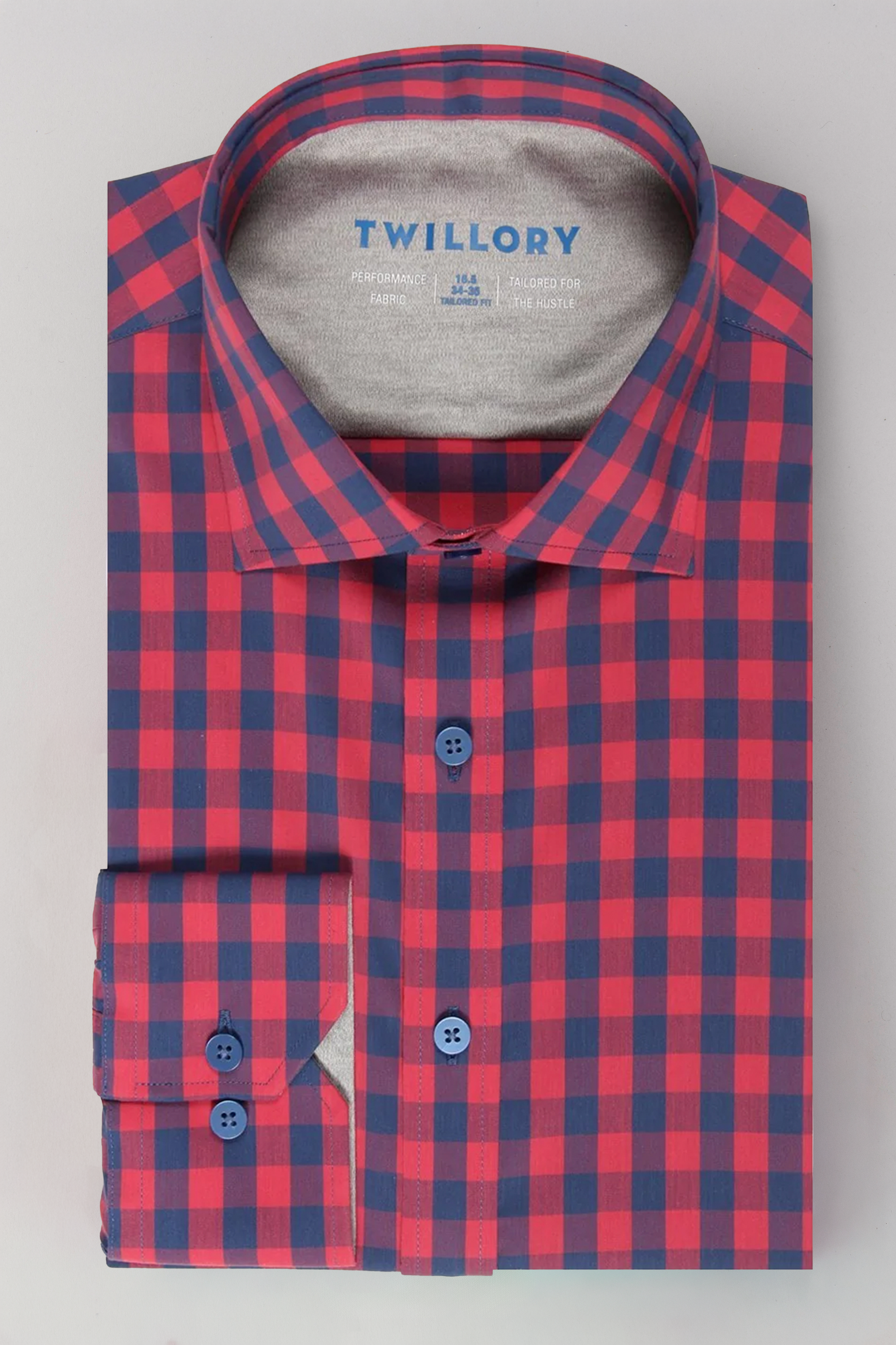 Leader Gingham // Red Blue