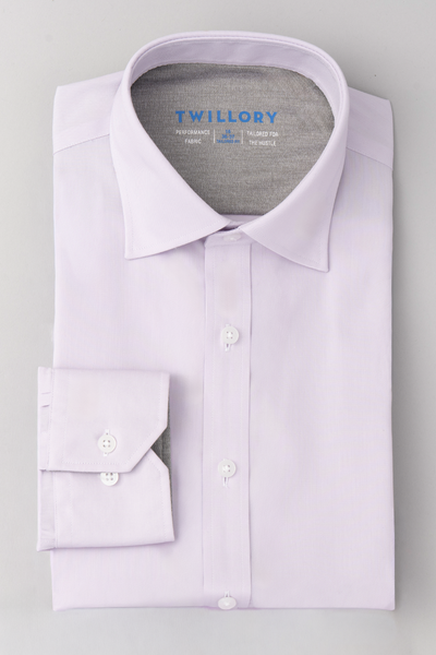 Men's Solid Lavender Dress Shirt - Superior Comfort & Fit - Non-Iron - Tailored Fit - Multicolor